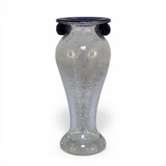 Mid-Century Hand-Blown Glass Flower Vase