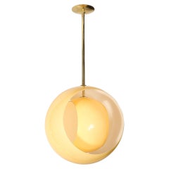 Mid-Century Hand-Blown Murano Glass "Eclipse" Pendant by Carlo Nason for Mazzega