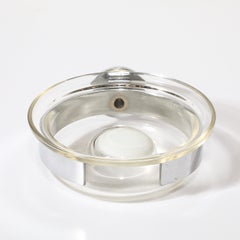 Portasapone da parete in vetro di Murano soffiato a mano della metà del secolo scorso firmato Venini