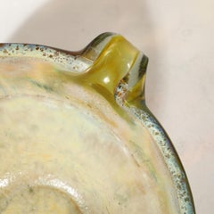Mid-Century Hand-Blown Opalene Murano Glass Centerpiece Bowl w/ Spout by Barbini