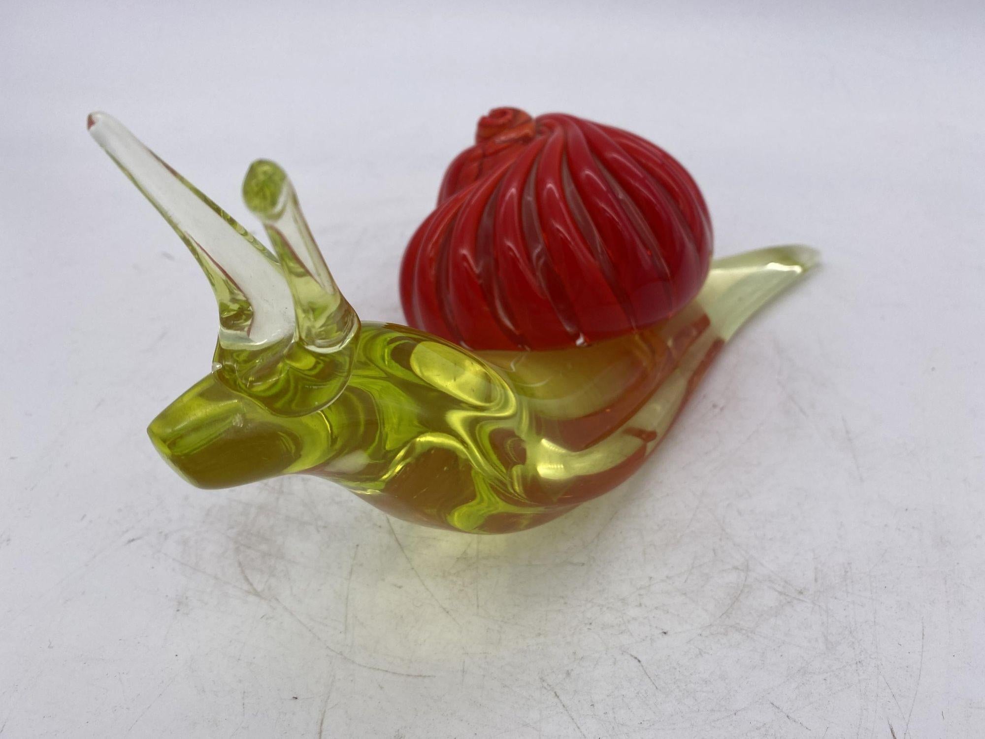 murano glass snail