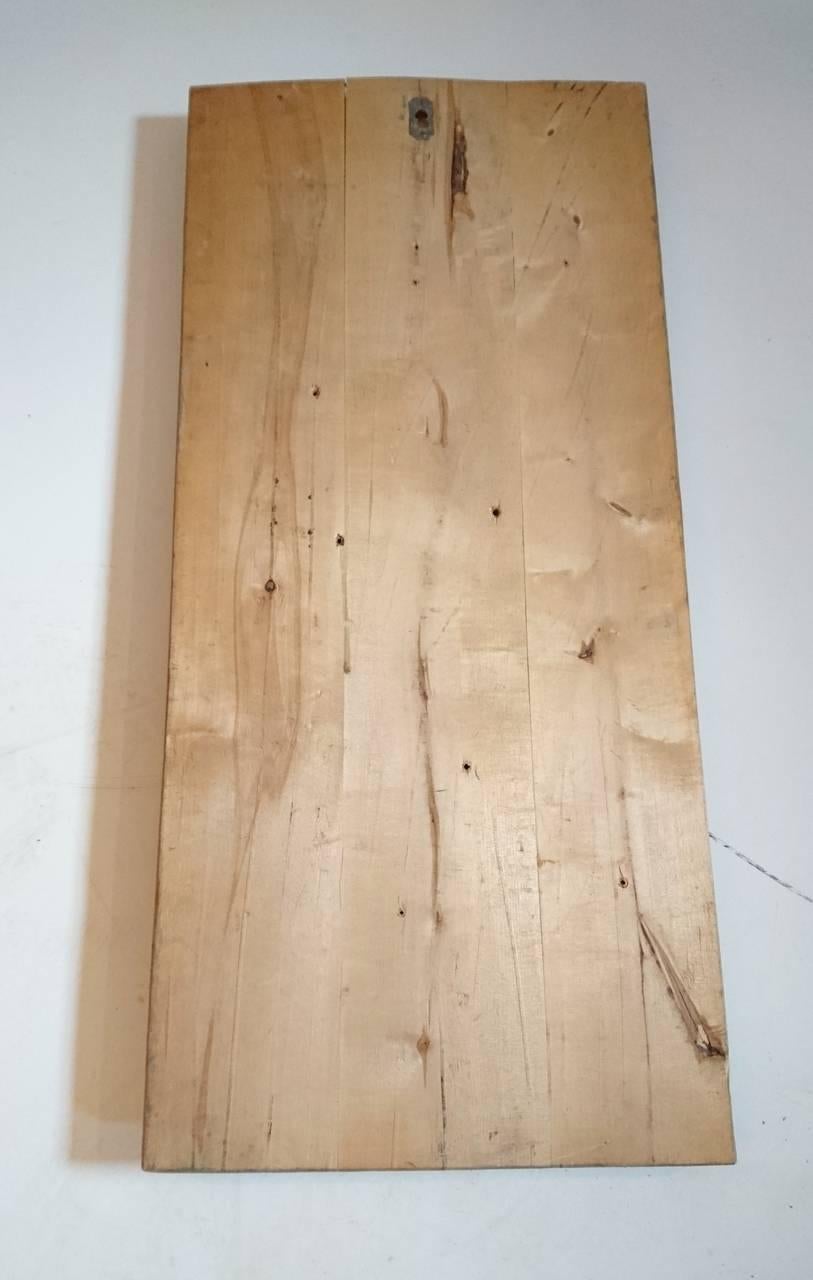 Mid-Century Modern Midcentury Hand Carved Wood Panel of an Athlete