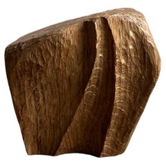 Escultura abstracta de madera tallada a mano de mediados de siglo, Dinamarca c. 1960