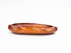Mid-Century Hand-Carved Wooden Bowl or Dish - Organic Centerpiece - 1970s