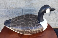 Mid-Century Hand-Crafted and Hand-Painted  Hardwood American Duck Decoy