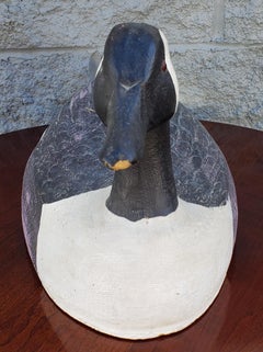 Mid-Century Hand-Crafted and Hand-Painted  American Duck Decoy