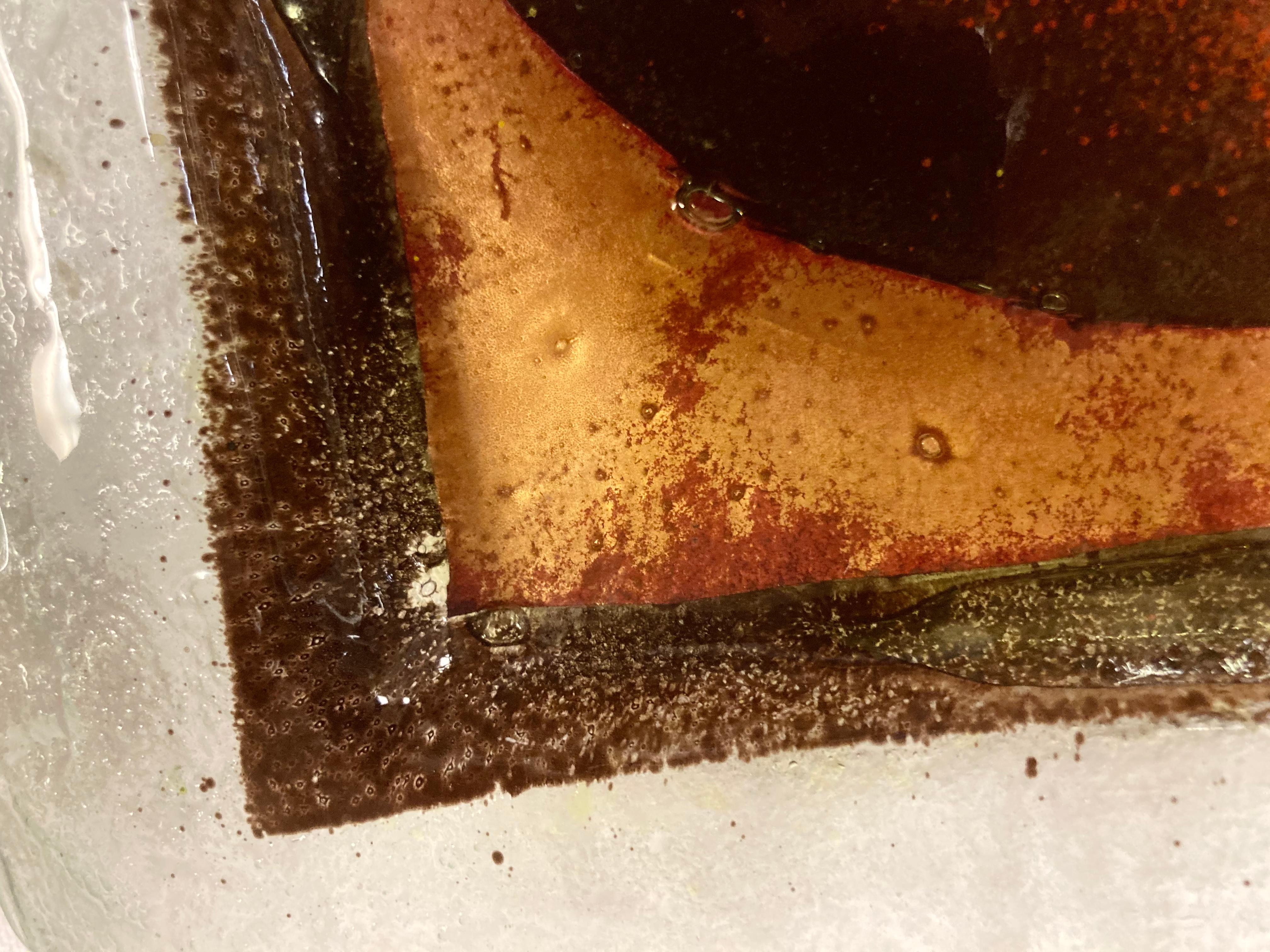 Piatto da portata dorato e dipinto a mano della metà del secolo scorso in vendita 3