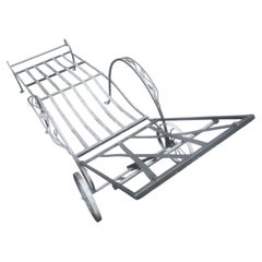 Mid-Century Hand Crafted Iron Chaise Lounge by John Salterini C1948