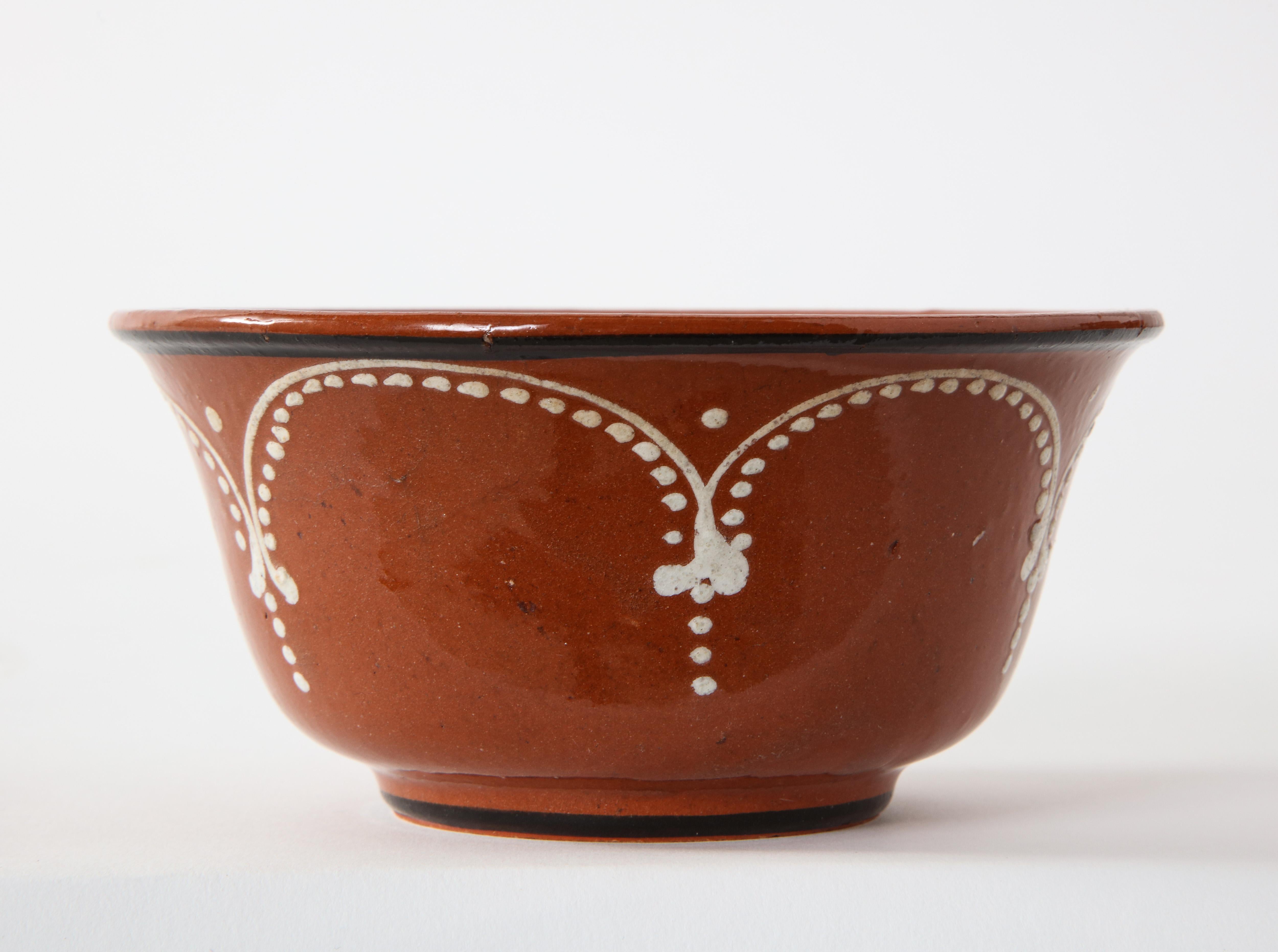 Midcentury Hand-Glazed Mexican Tlaquepaque Terracotta Bowls, Set of 10 5