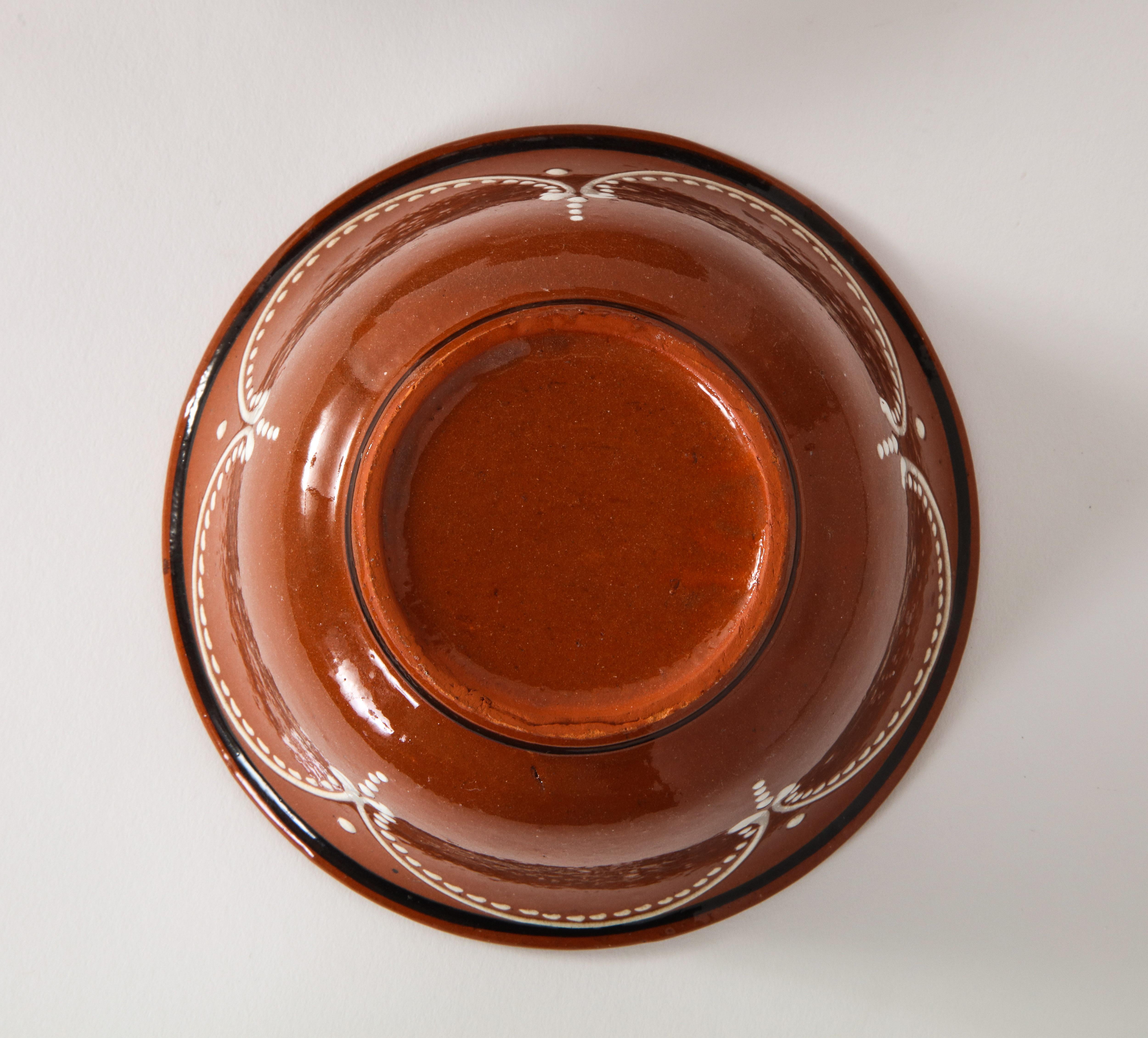 Mid-20th Century Midcentury Hand-Glazed Mexican Tlaquepaque Terracotta Bowls, Set of 10