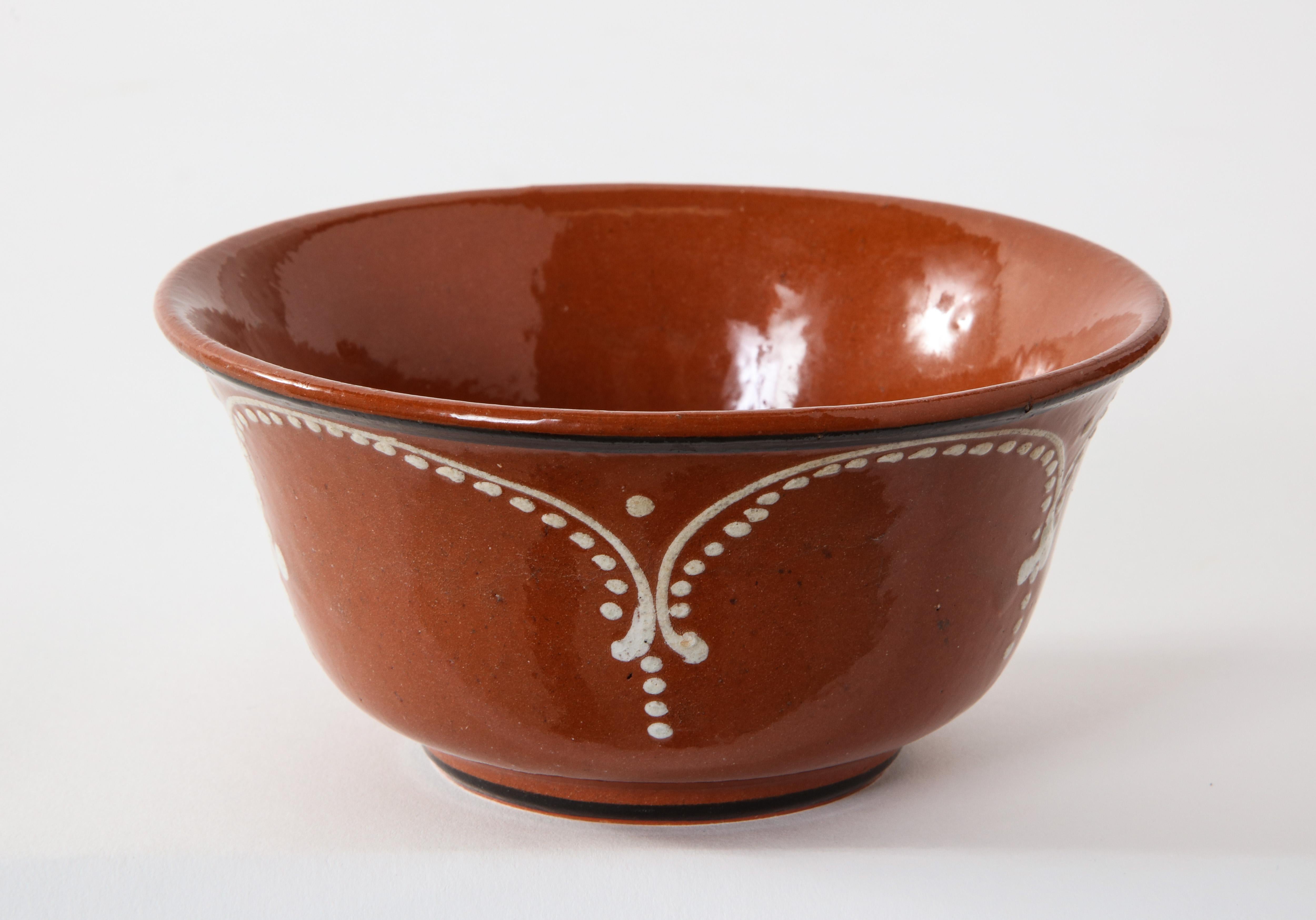 Midcentury Hand-Glazed Mexican Tlaquepaque Terracotta Bowls, Set of 10 2