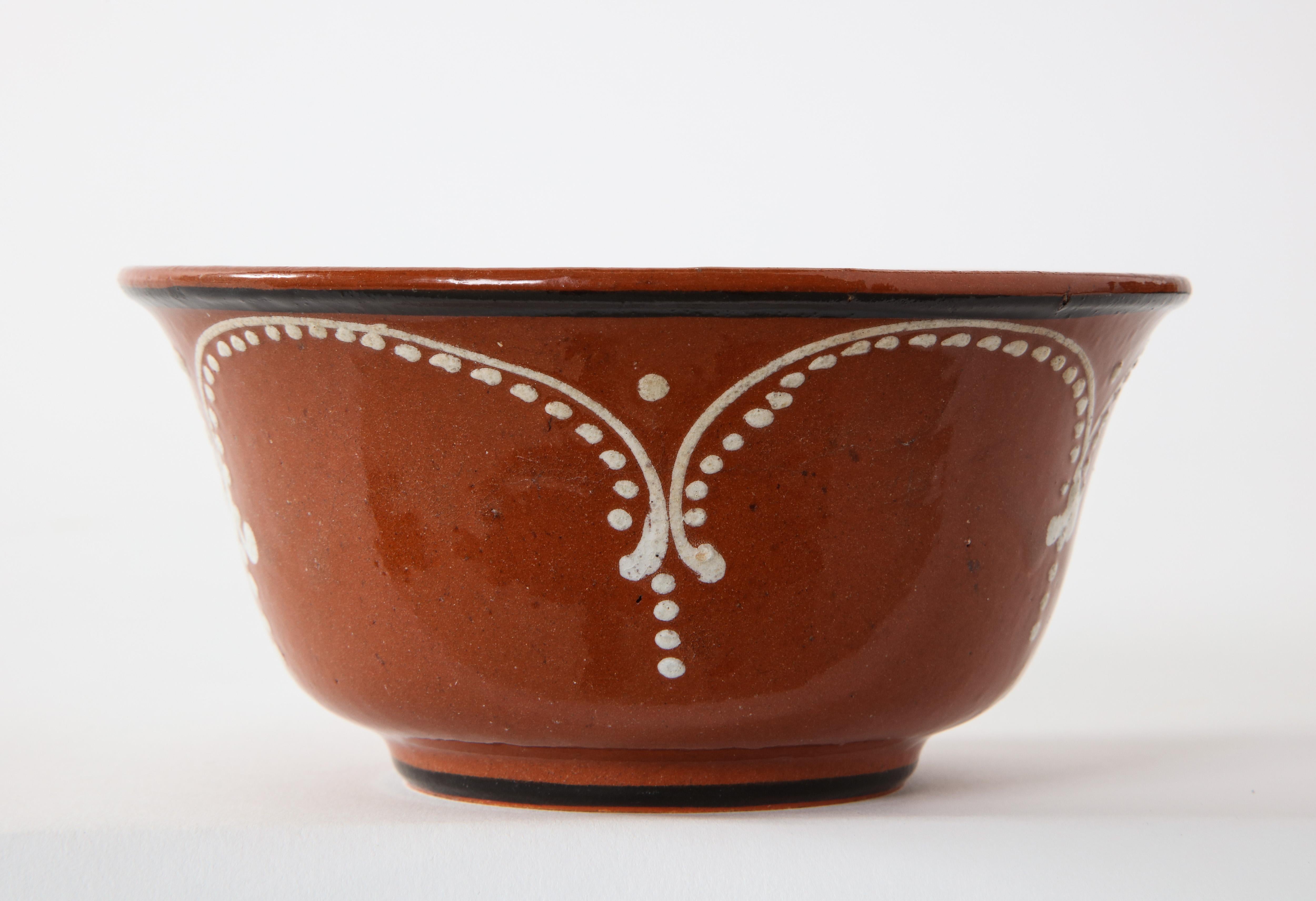 Midcentury Hand-Glazed Mexican Tlaquepaque Terracotta Bowls, Set of 10 3