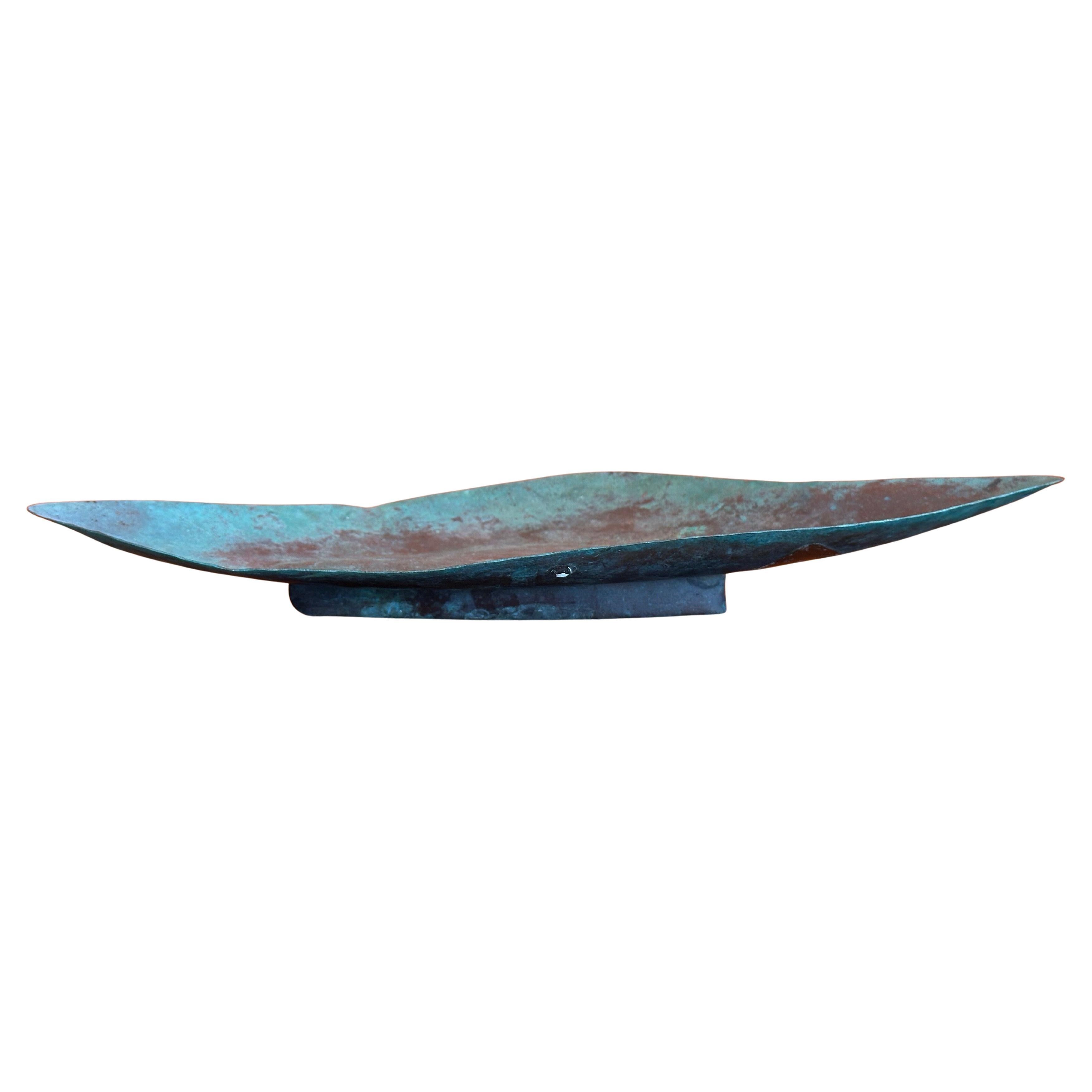 Mid-Century Hand Hammered Copperware Freeform Tray by the Gregori Brothers