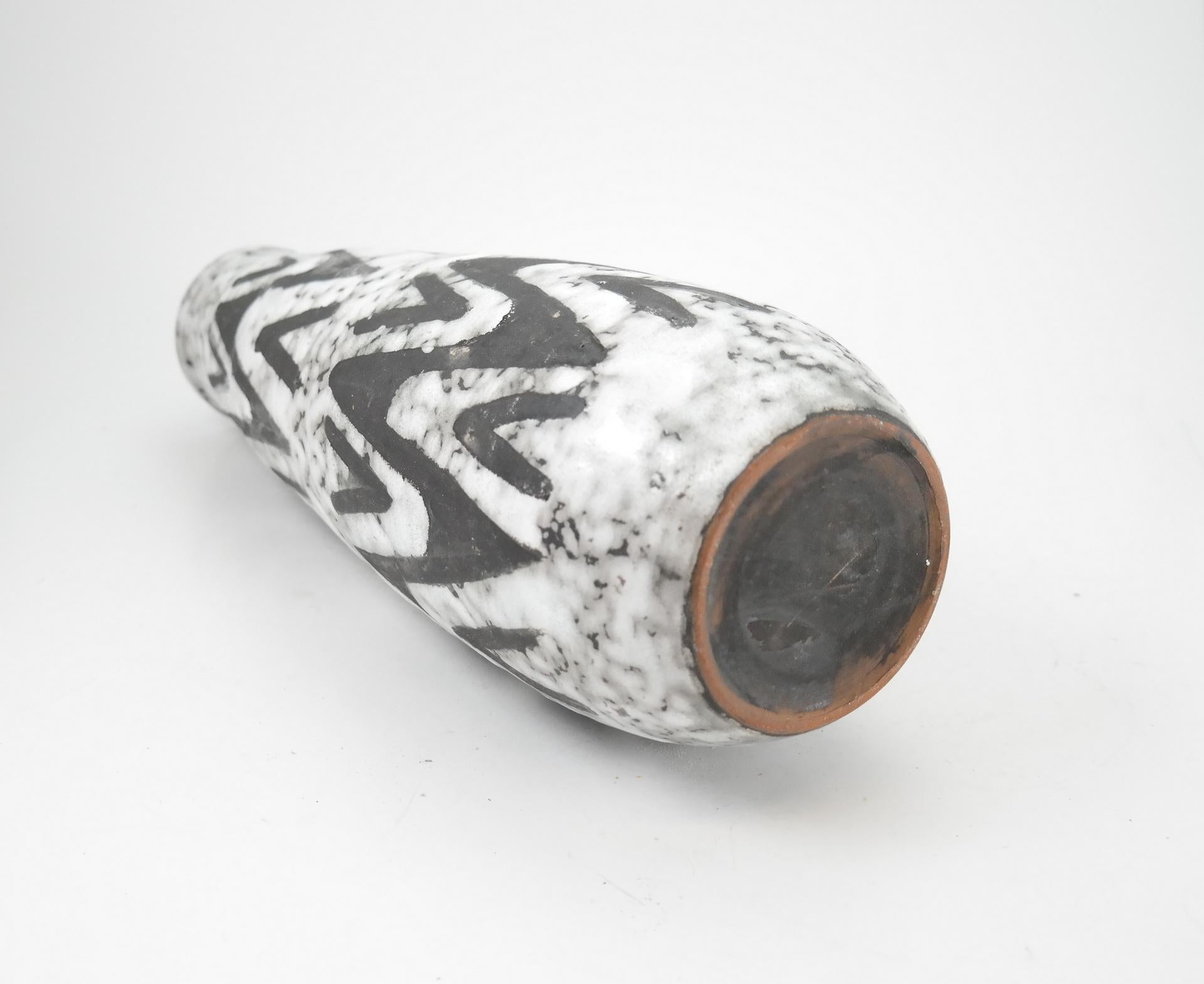 Midcentury Handmade Ceramic Vase, 1970s 2