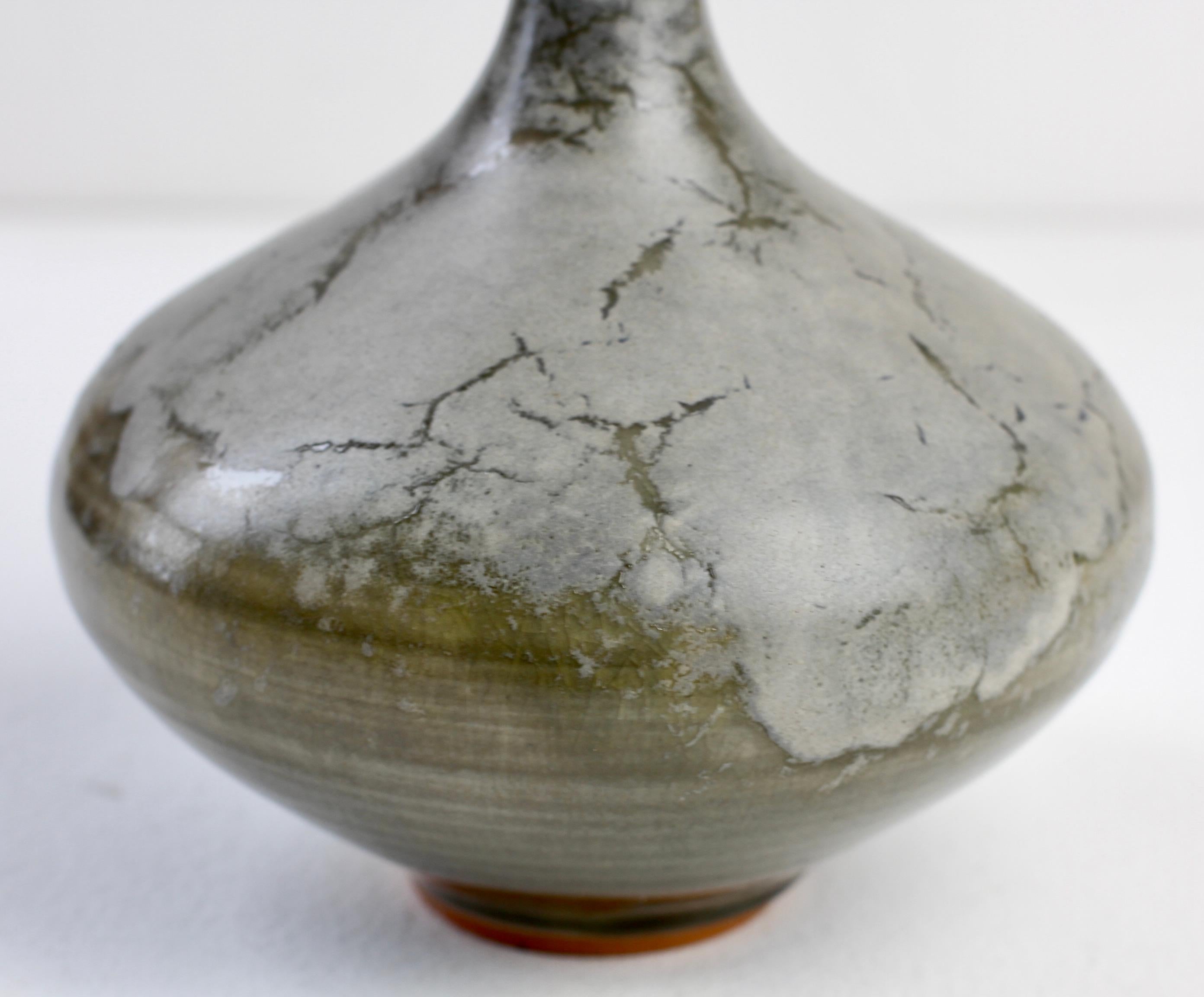 Smaltato Vaso in Studio Pottery di Görge Hohlt, circa anni '70, realizzato a mano e smaltato. in vendita