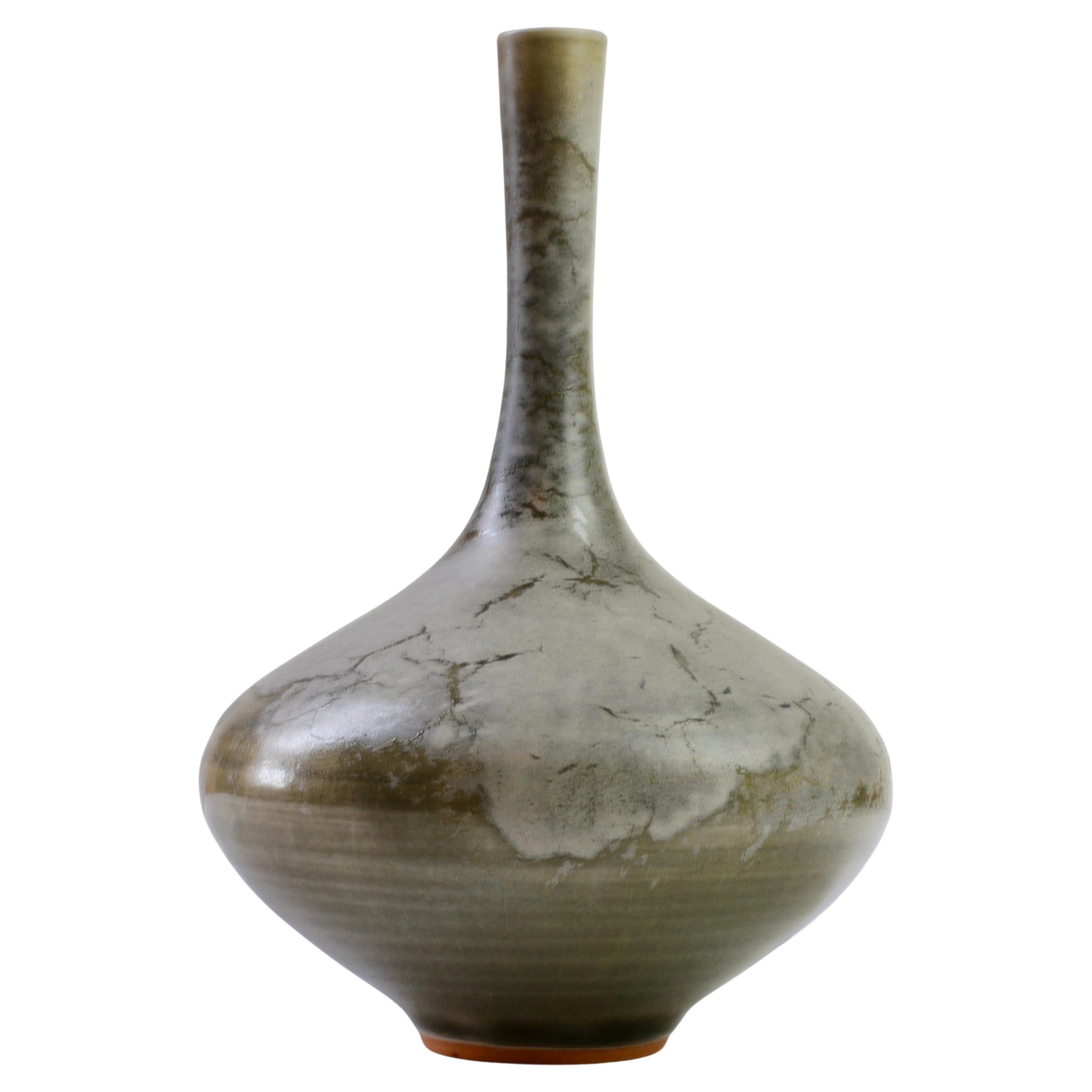 Mid-Century Hand Thrown & Glazed Studio Pottery Vase by Görge Hohlt, circa 1970s