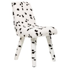 Silla Mid Century Hand Tufting Cruella Dalmatian Wool, Rajmund Halas, Años 60
