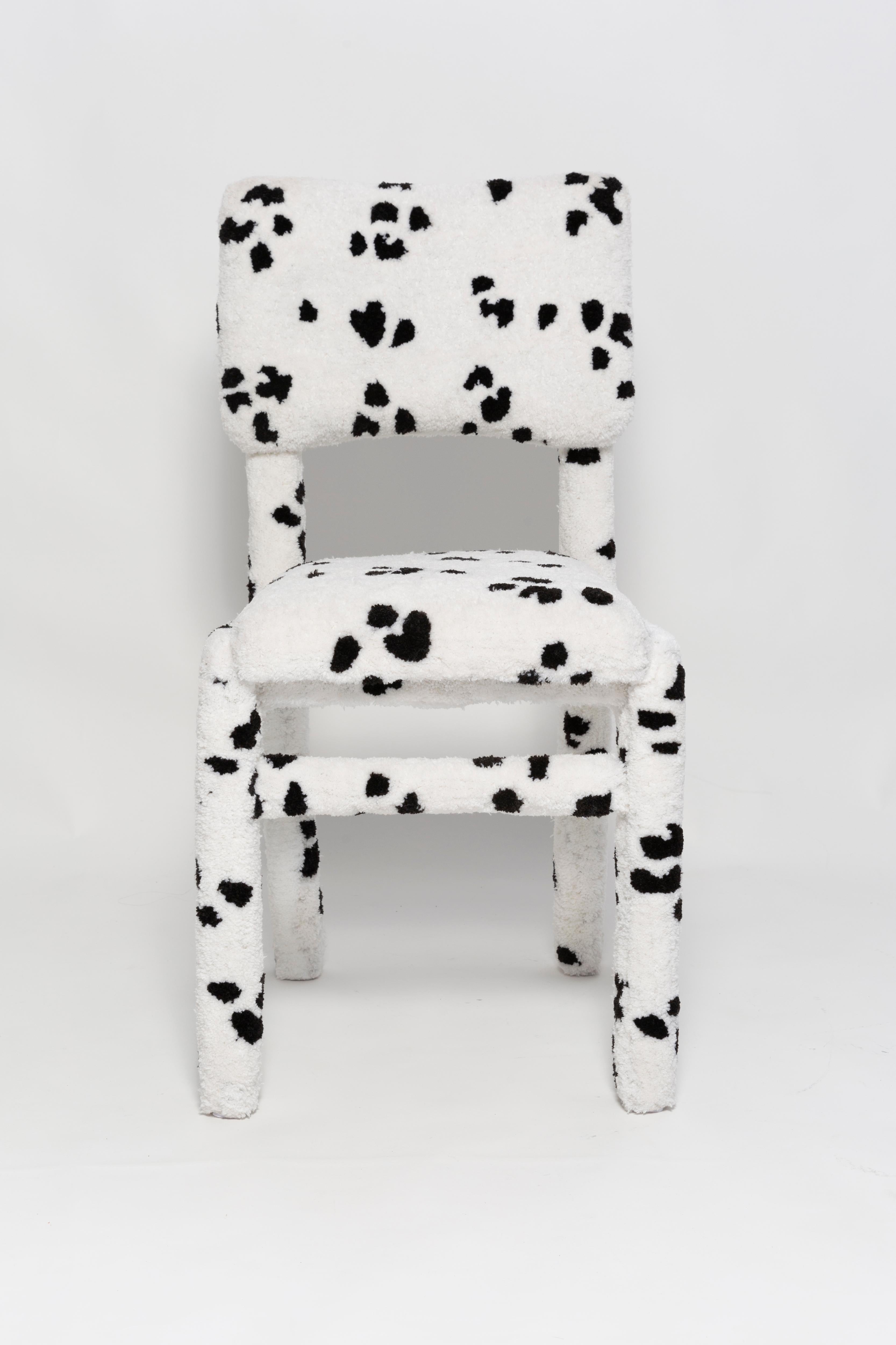 Chaise Dalmatienne tuftée à la main, Rajmund Halas, Pologne, années 1960 en vente 2