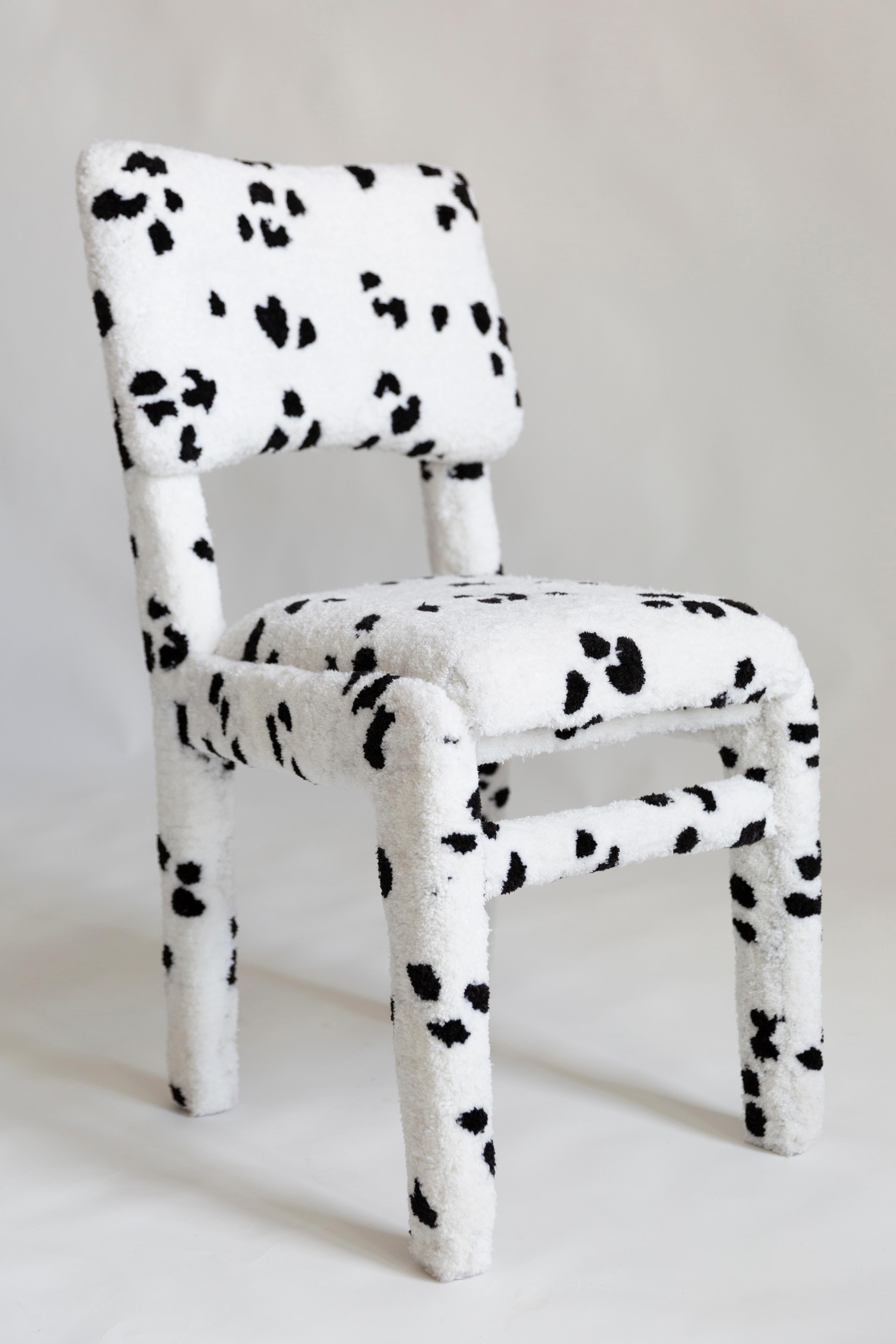 Chaise Dalmatienne tuftée à la main, Rajmund Halas, Pologne, années 1960 en vente 6