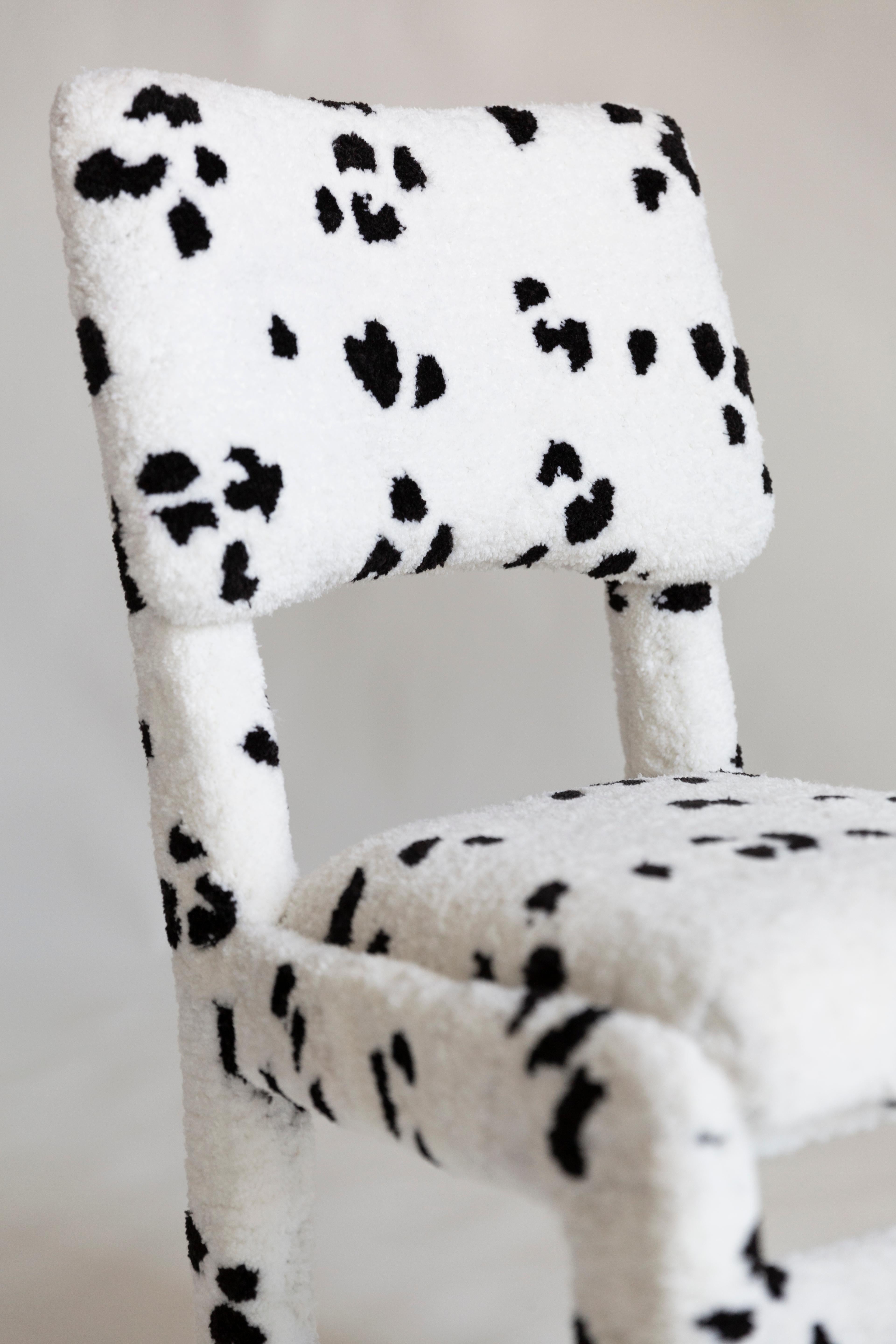 Chaise Dalmatienne tuftée à la main, Rajmund Halas, Pologne, années 1960 en vente 7