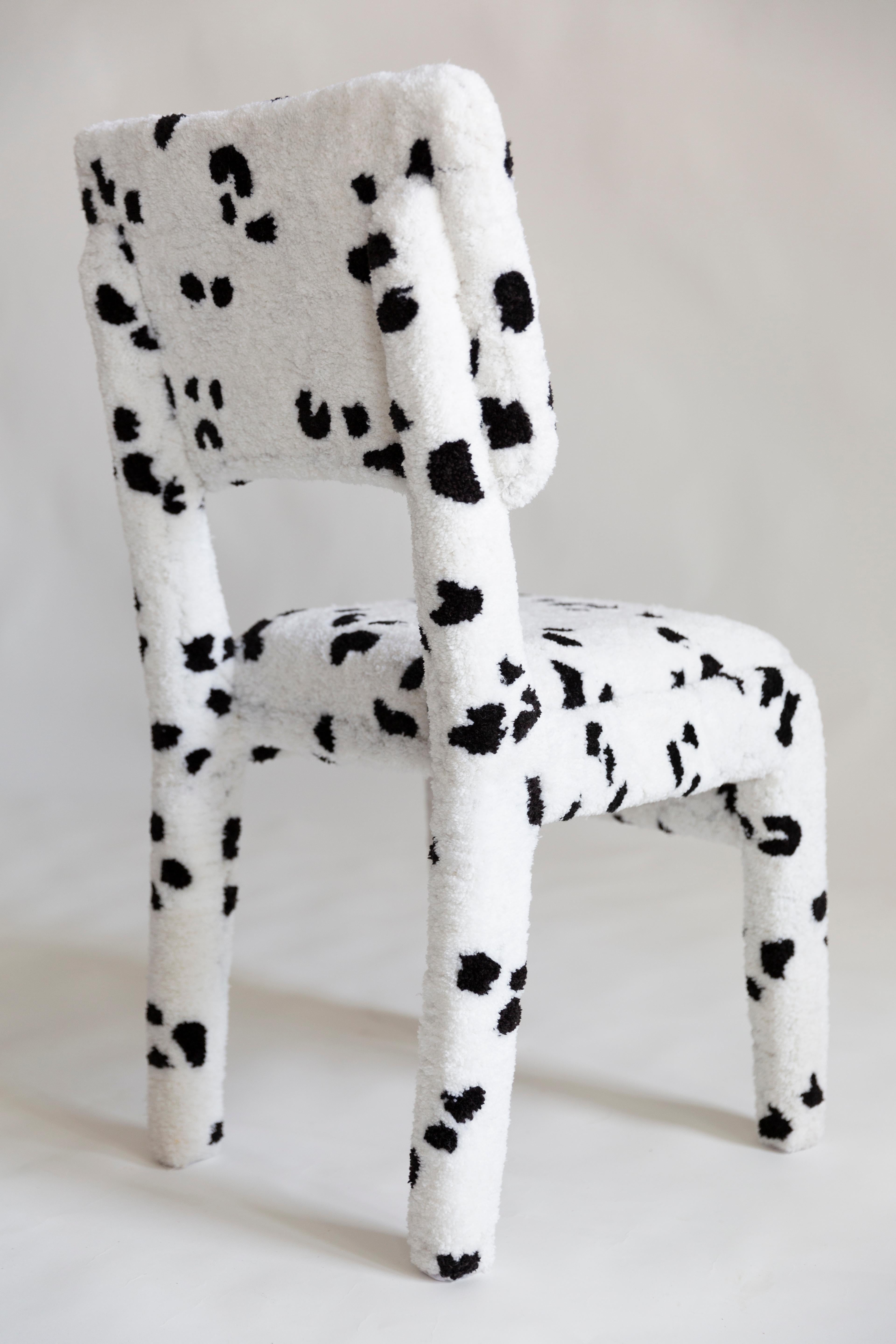Chaise Dalmatienne tuftée à la main, Rajmund Halas, Pologne, années 1960 en vente 8