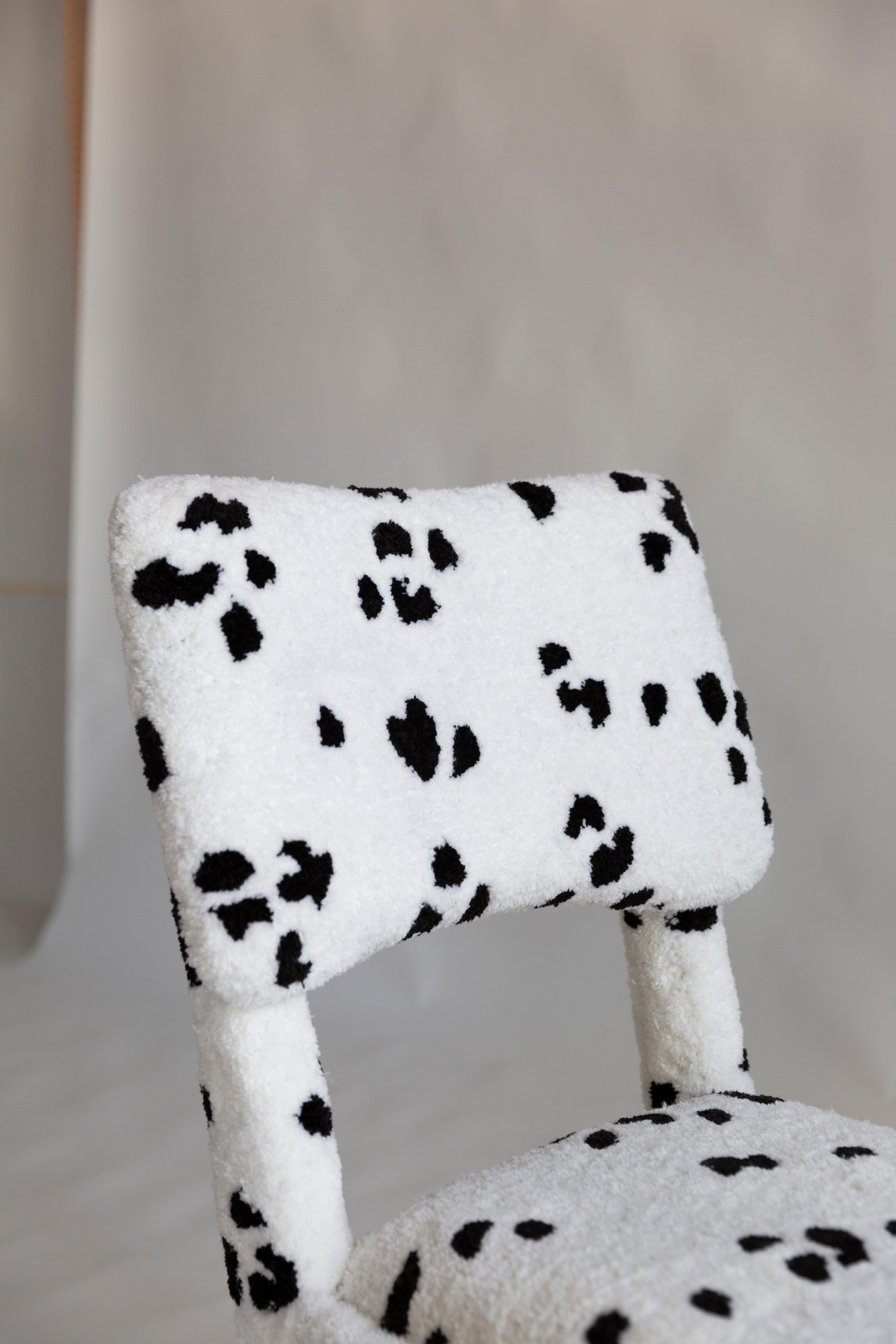 Chaise Dalmatienne tuftée à la main, Rajmund Halas, Pologne, années 1960 en vente 9