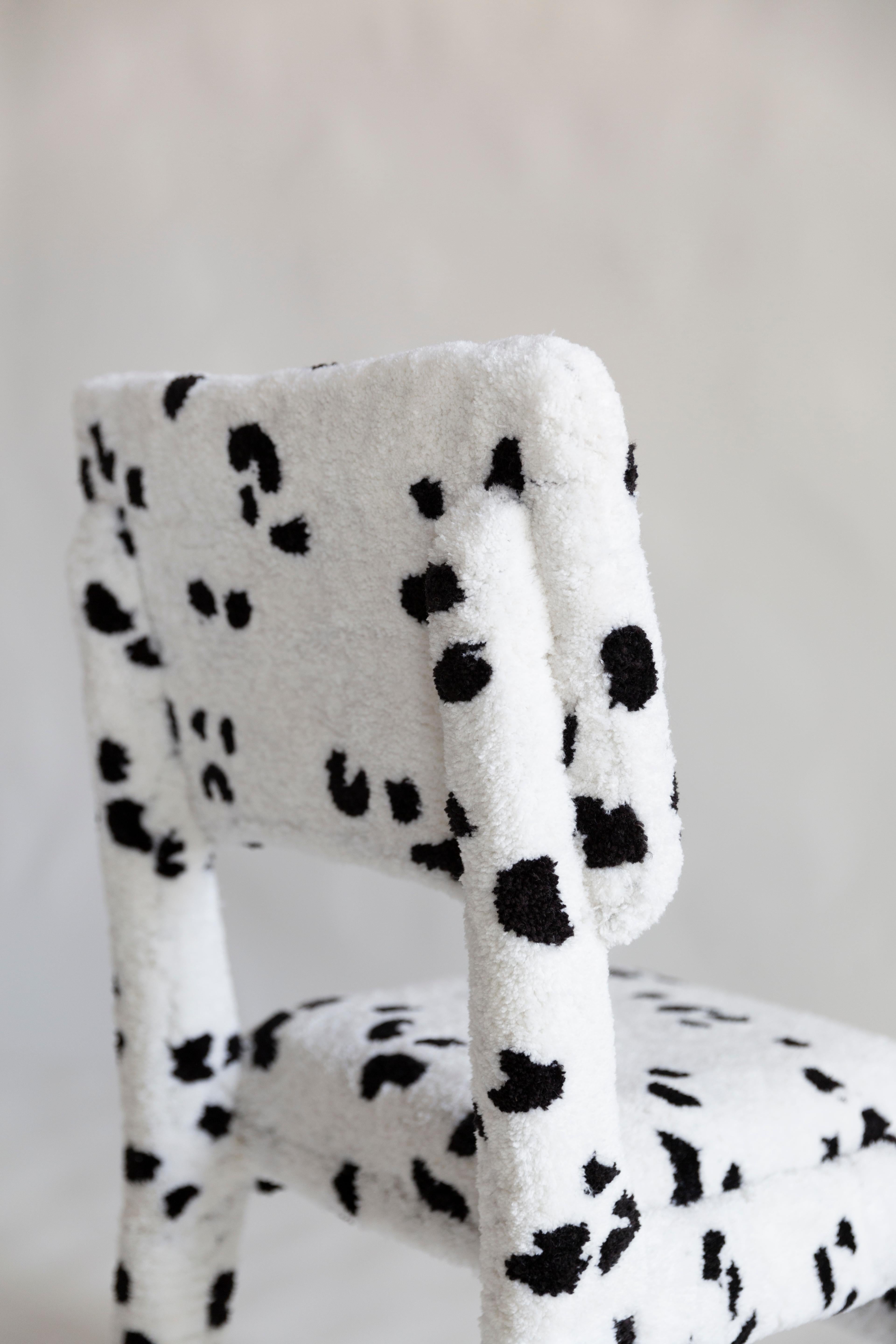 Chaise Dalmatienne tuftée à la main, Rajmund Halas, Pologne, années 1960 en vente 10