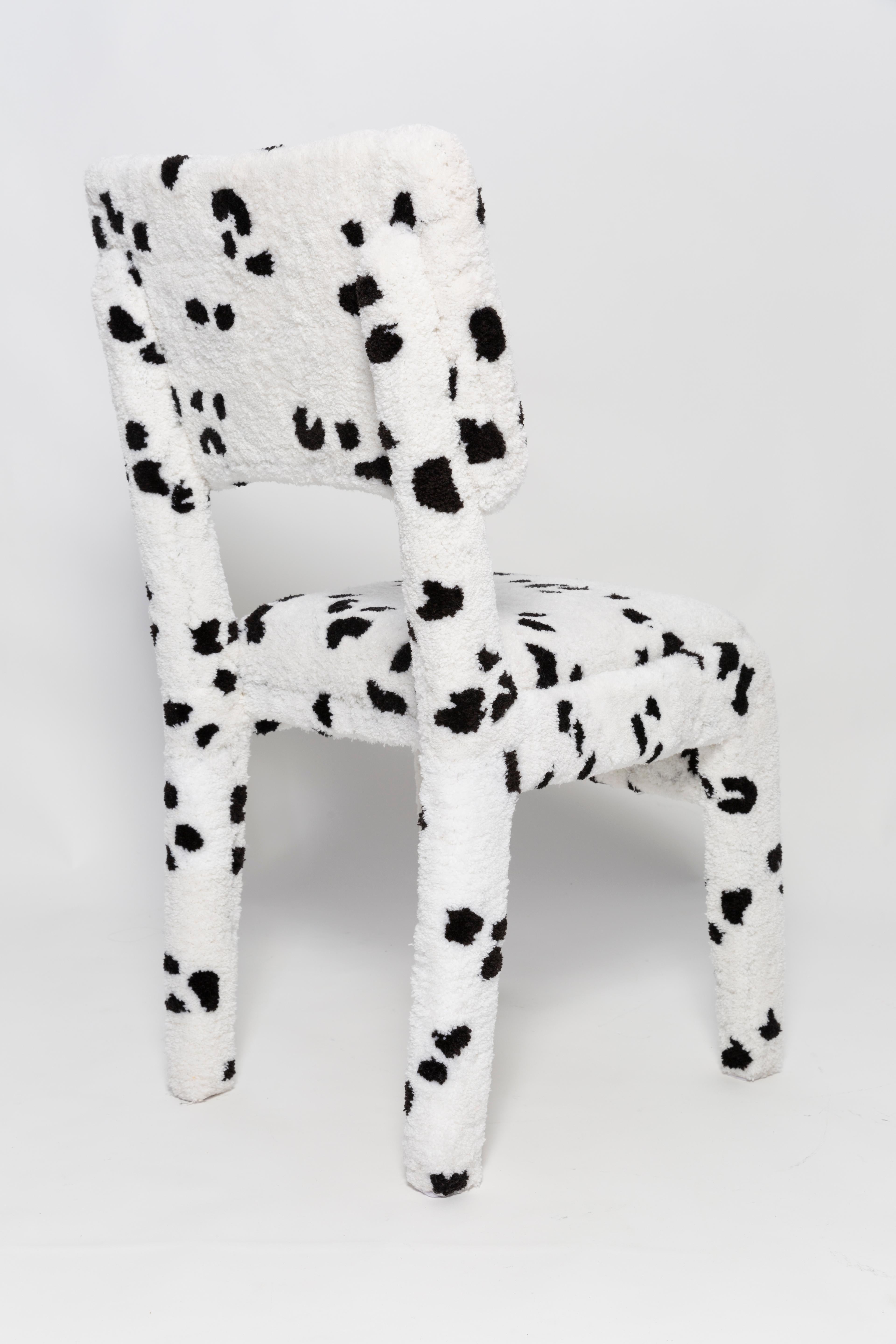 Fait main Chaise Dalmatienne tuftée à la main, Rajmund Halas, Pologne, années 1960 en vente