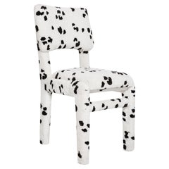 Mid Century Hand Tufting Dalmatian Chair, Rajmund Halas, Poland, 1960s