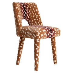 Silla de concha de lana Roe Deer Bambi de mediados de siglo, Europa, 1960