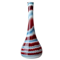 Midcentury Hand Blown Murano Art Glass Vase by Dino Martens, 1950
