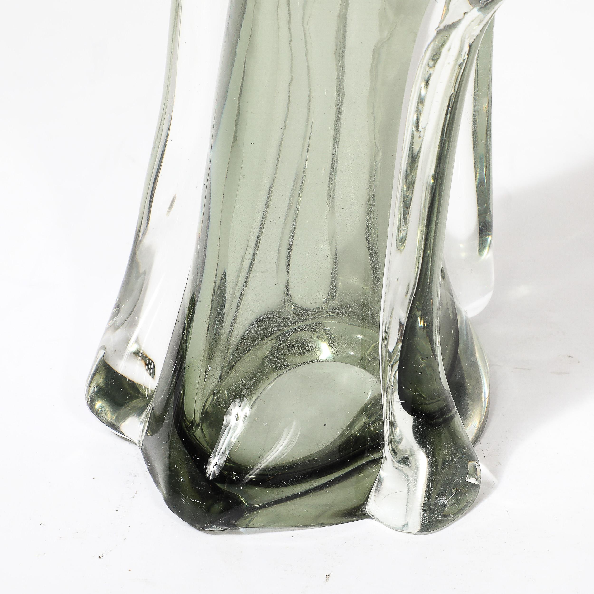 Scultura di ritratto astratto in vetro di Murano soffiato a mano di metà secolo di Mario Badioli in vendita 6