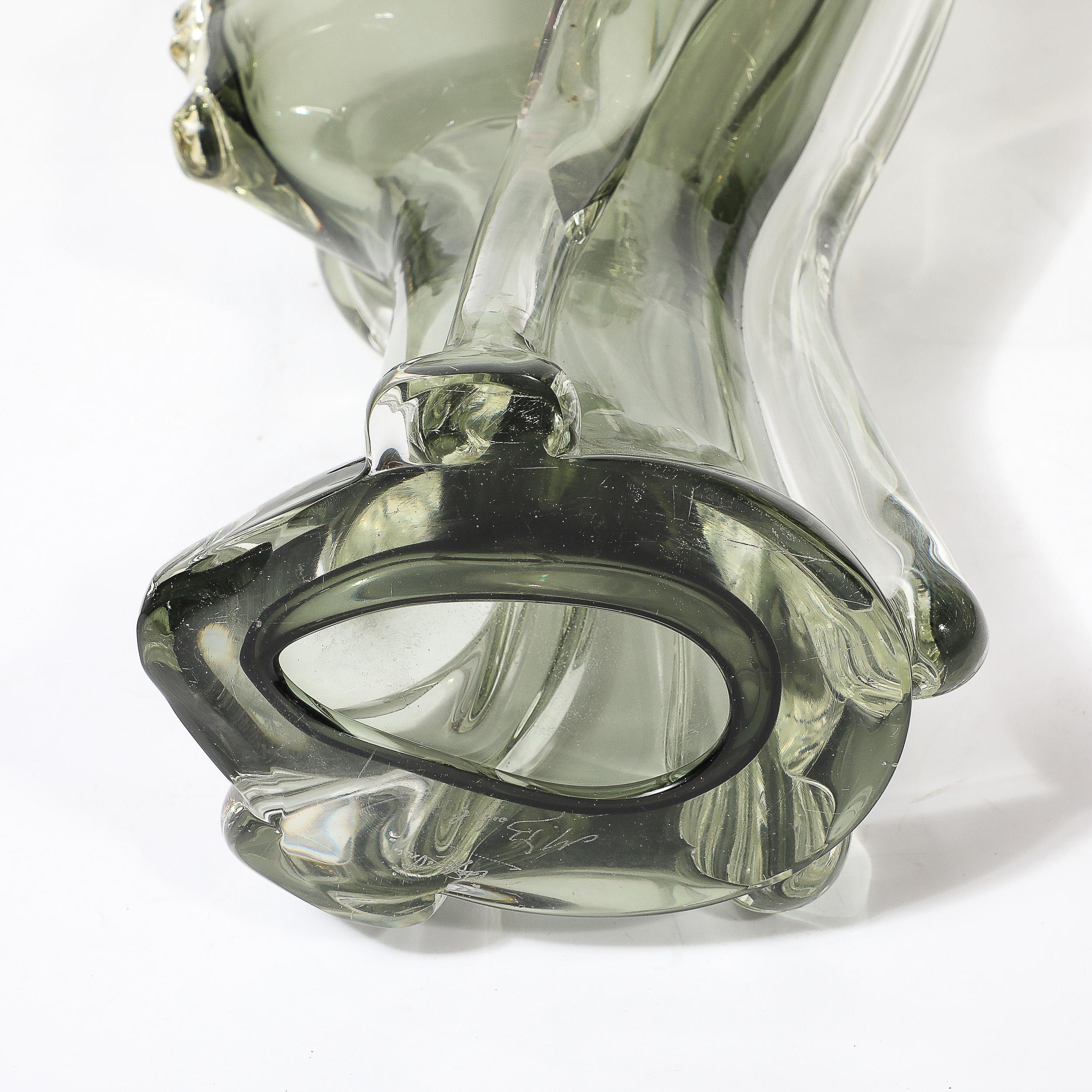 Scultura di ritratto astratto in vetro di Murano soffiato a mano di metà secolo di Mario Badioli in vendita 7