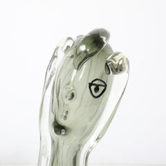 Mid-Century Handblown Murano Glass Abstract Portrait Sculpture by Mario Badioli