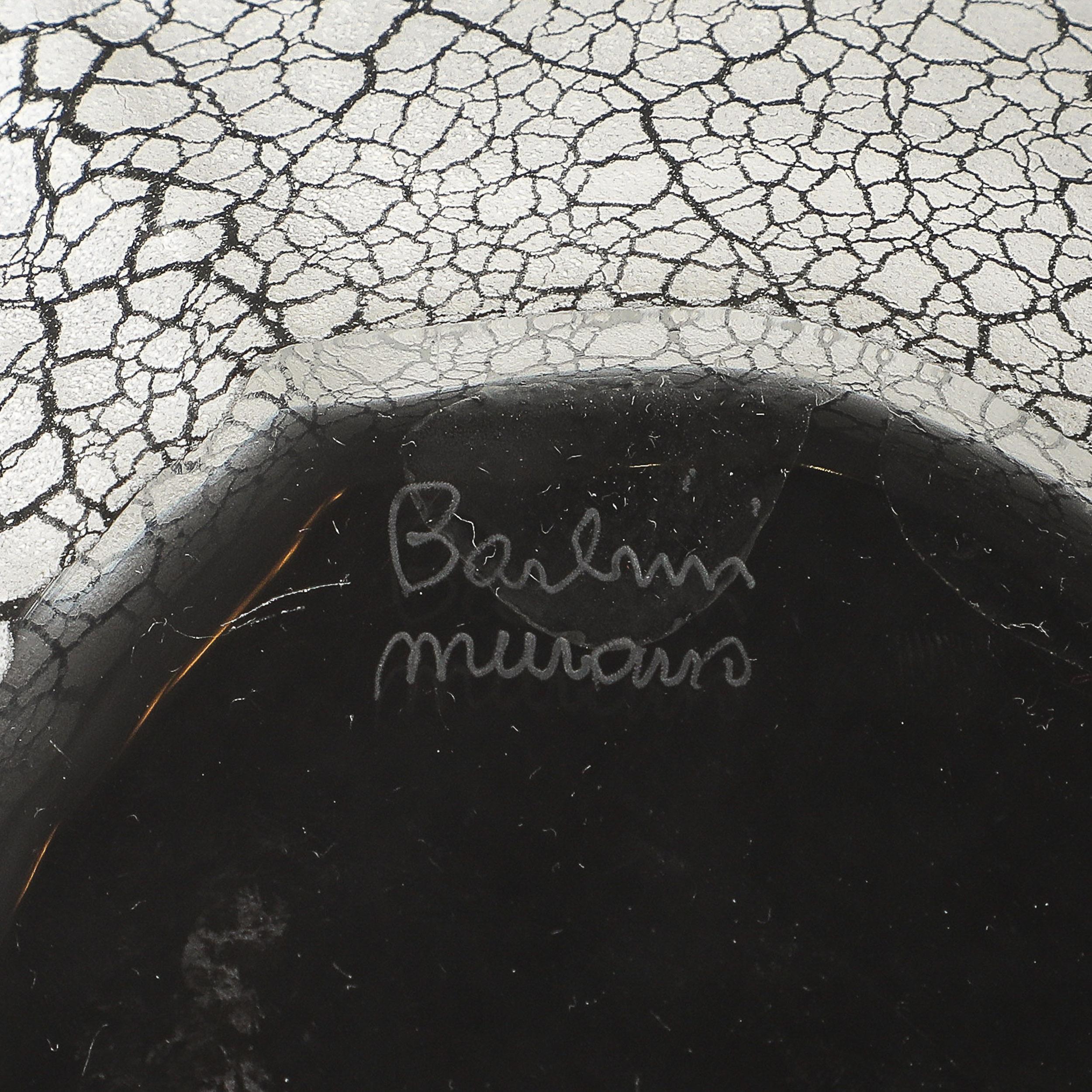 Ciotola centrotavola in vetro di Murano Scavo soffiato a mano di metà secolo firmata Alfredo Barbini in vendita 4