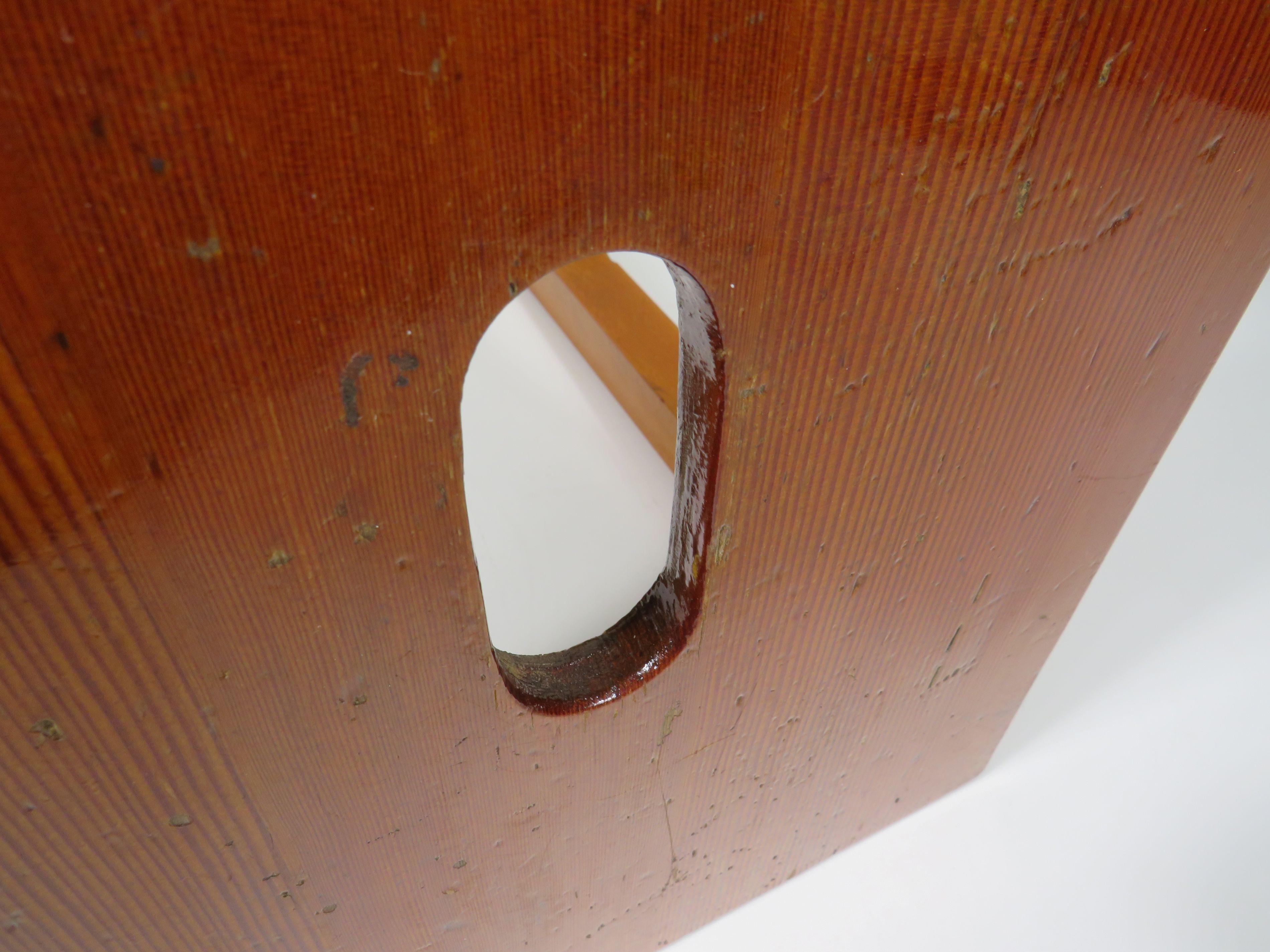 Sgabello da studio di metà secolo fatto a mano con maniglia, Belgio 1960 in vendita 1