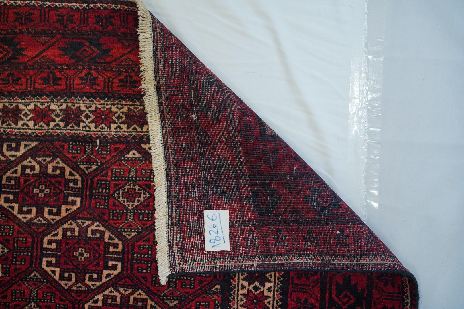 Pure Bluch Lamb’s wool
Another excellent condition mid century Belouchi with its vital variations in pattern language and typical sturdiness from our recent acquisition of a group of these rugs in a mid east warehouse, on temporary price reduction . 