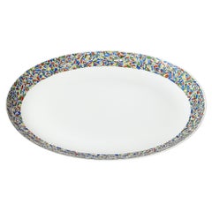 Plat en porcelaine peint à la main au milieu du siècle, provenant de la propriété de Palm Beach, Pauline Trigère