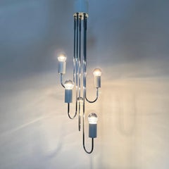 Mid-century hanging lamp by Gaetano Sciolari , 1970s , Italy
