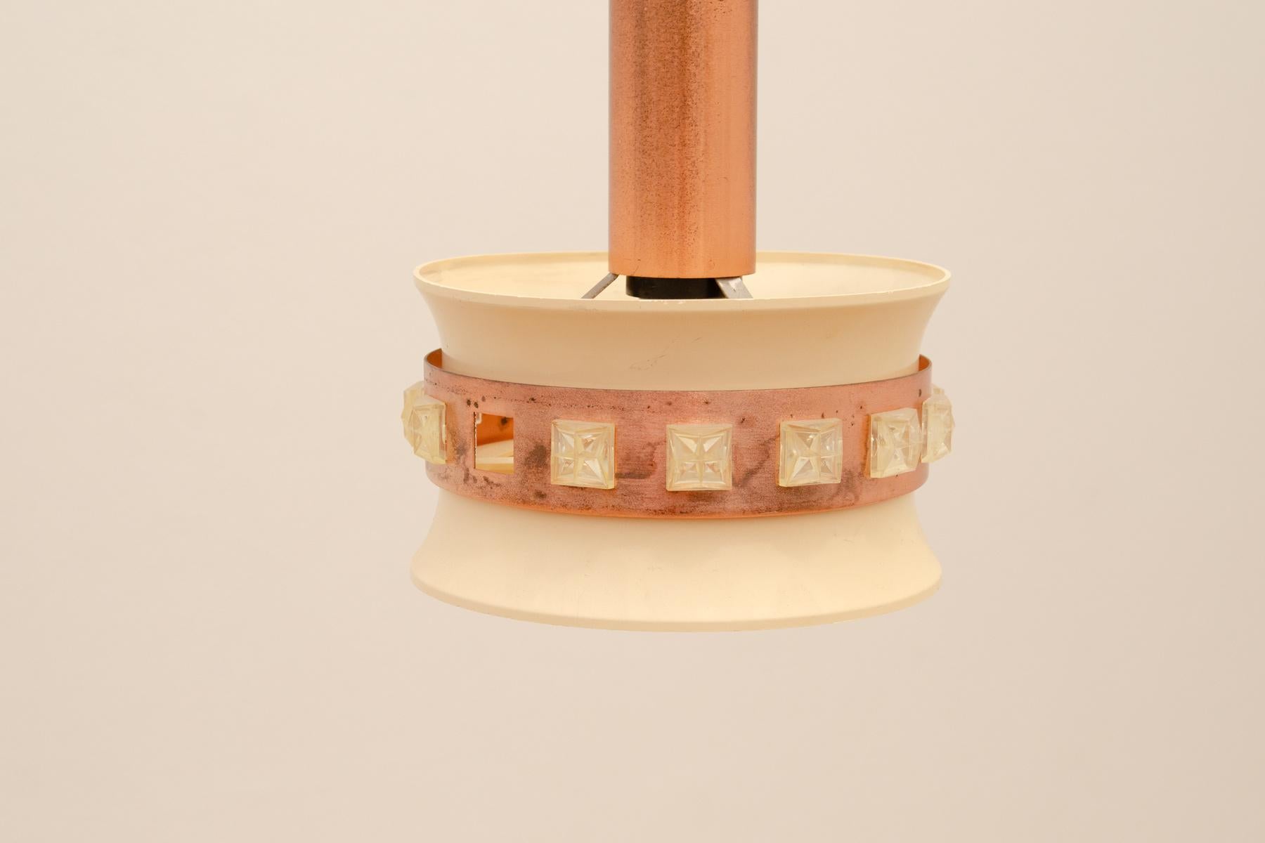 Lampe suspendue du milieu du siècle, Tchécoslovaquie, années 1970 en vente 5