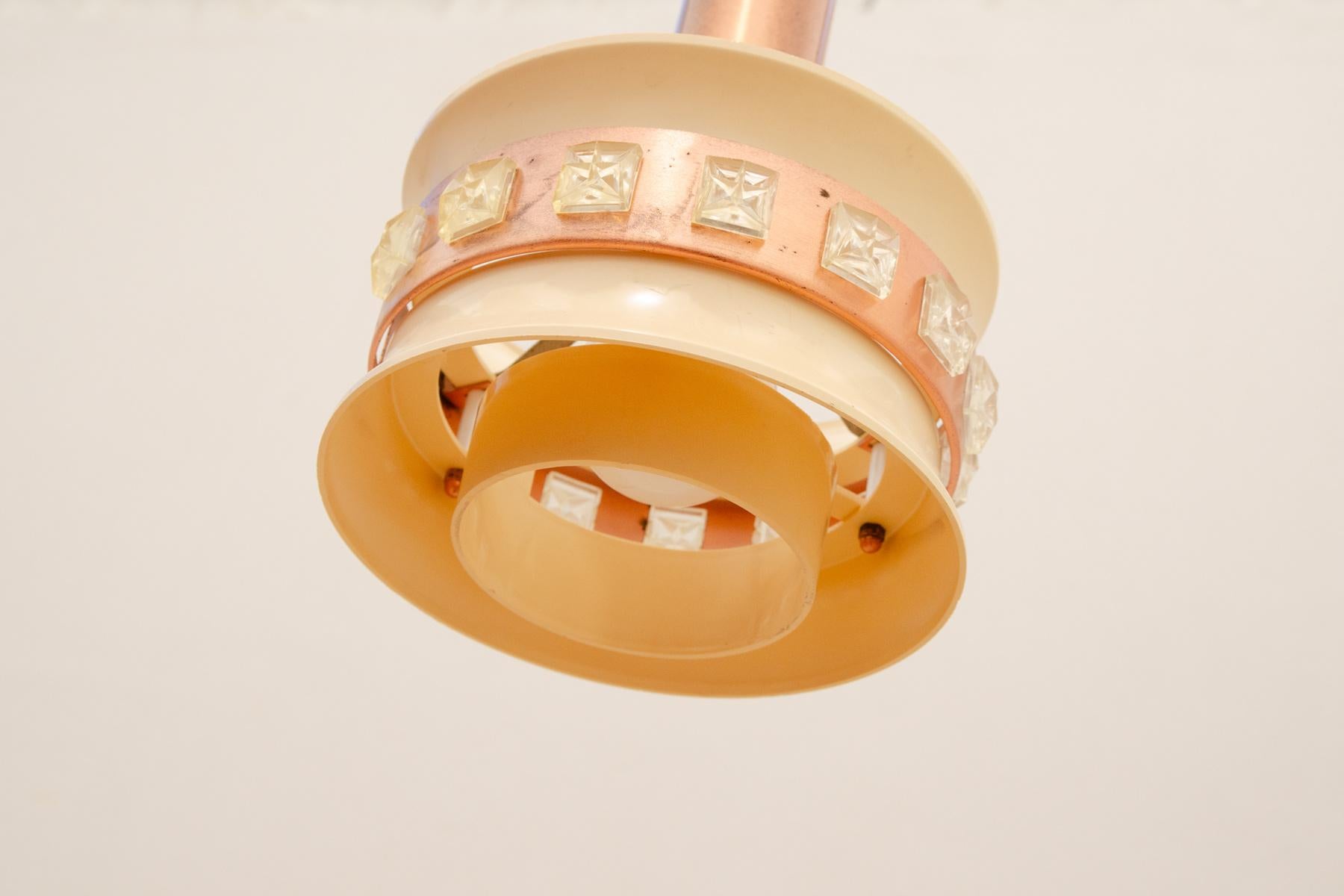 Lampe suspendue du milieu du siècle, Tchécoslovaquie, années 1970 en vente 7