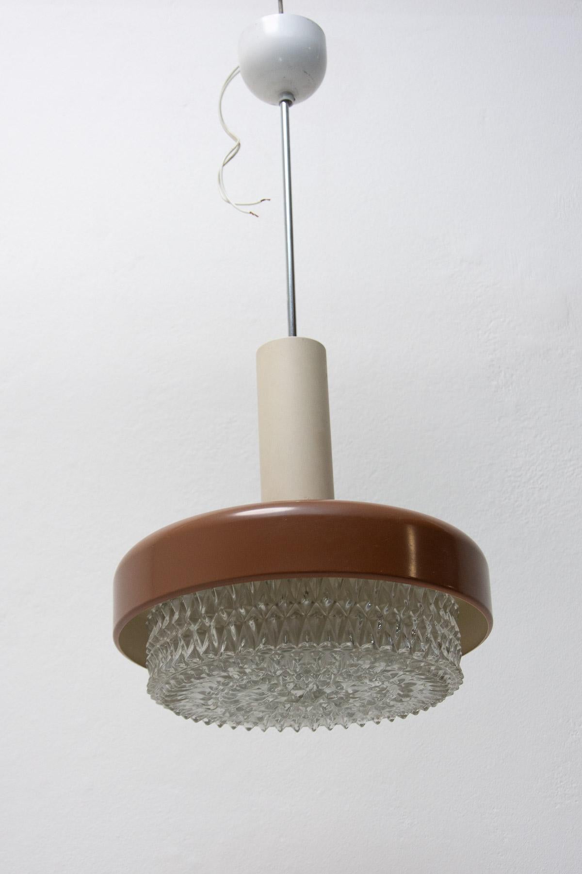  Mid century hanging lamp, Czechoslovakia, 1970´s In Good Condition For Sale In Prague 8, CZ