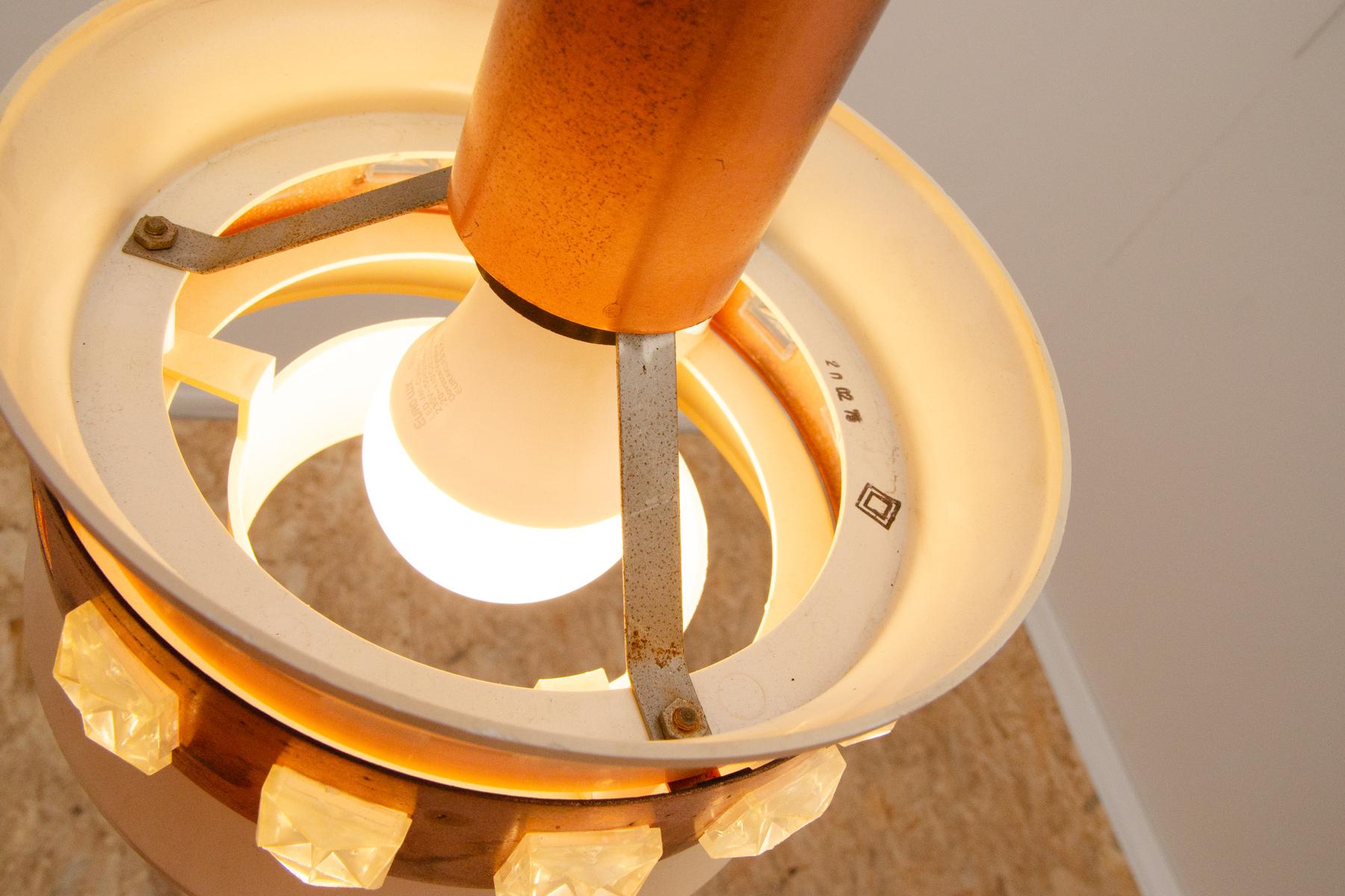 Lampe suspendue du milieu du siècle, Tchécoslovaquie, années 1970 en vente 1
