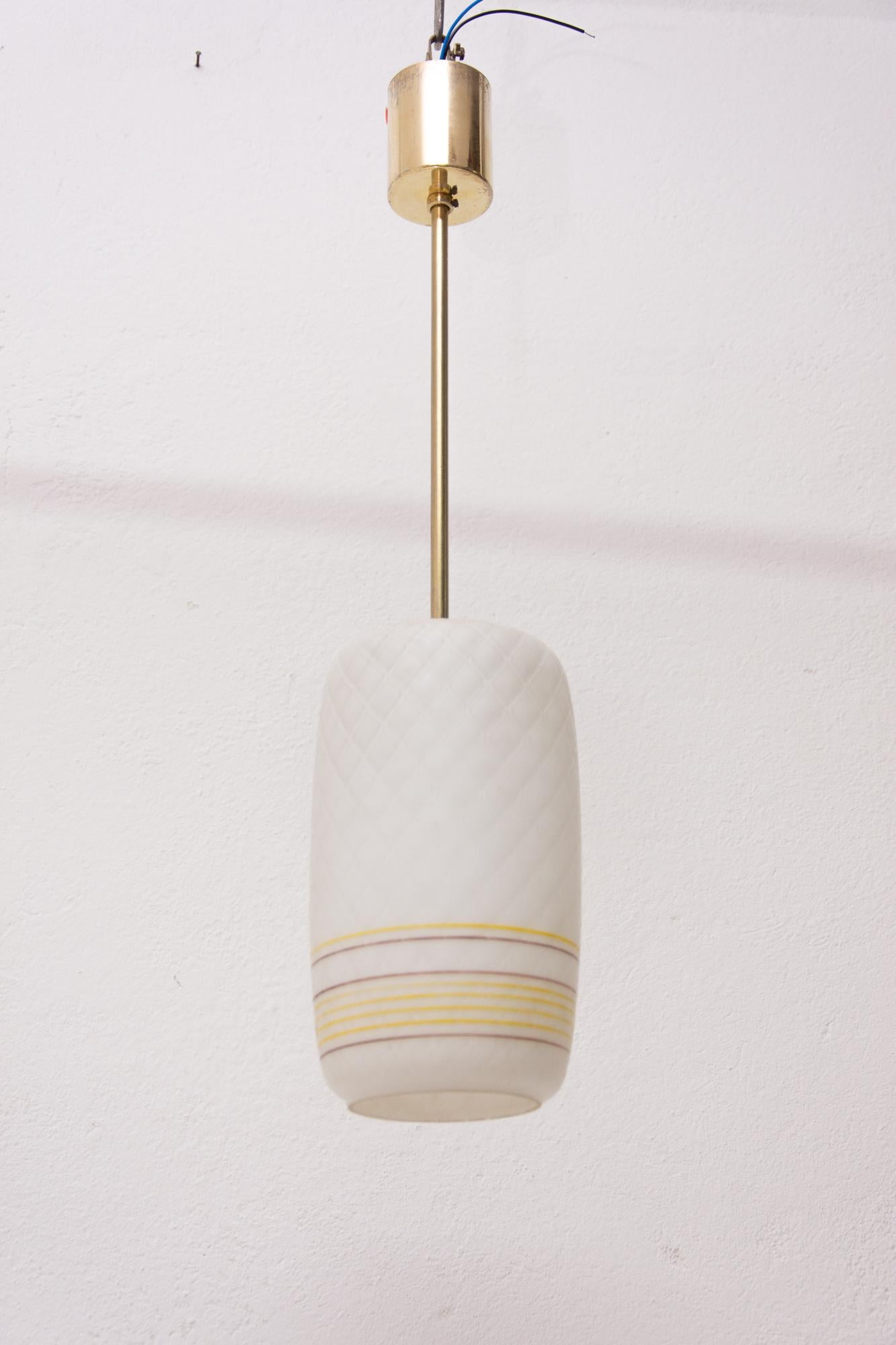 Midcentury Hanging Lamp-Pendant, 1960s, Czechoslovakia For Sale 1