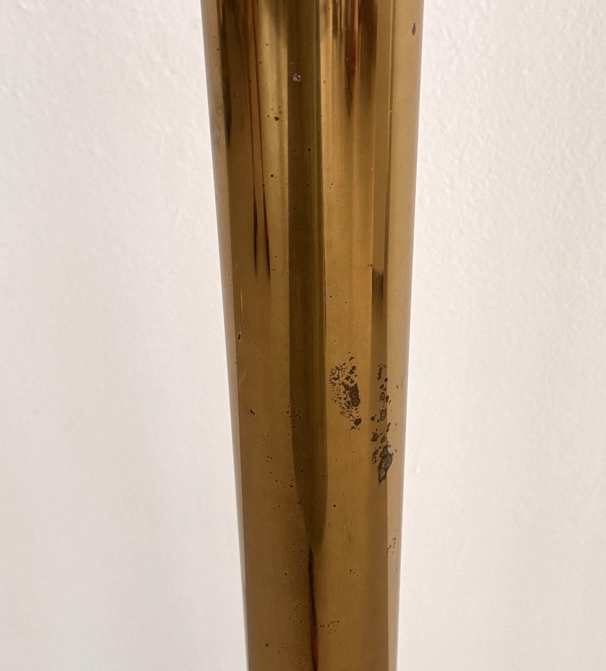 Mid-Century Hans-Agne Jakobsson Brass Floor Lamp with 5 Glasses For Sale 3