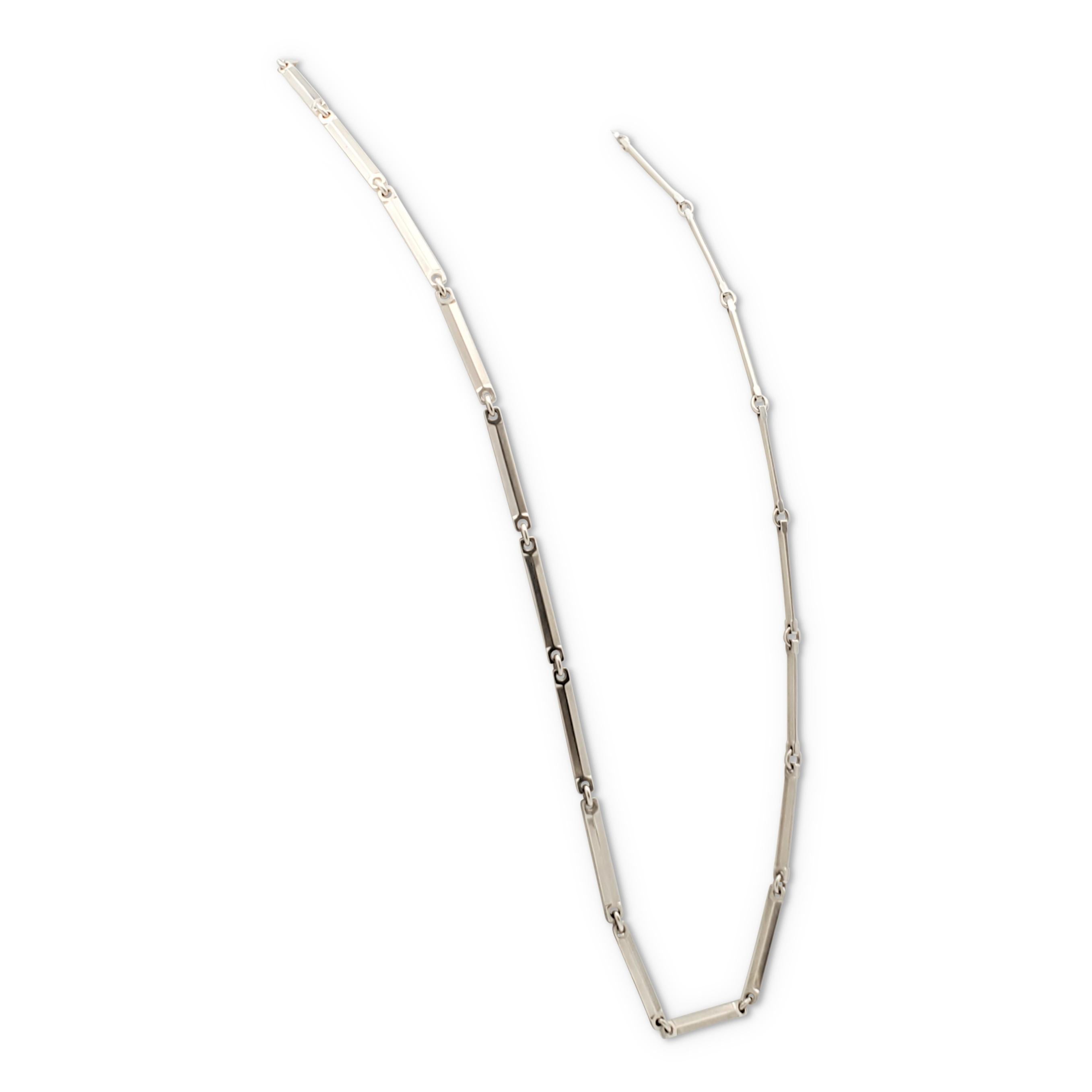 Women's or Men's Midcentury Hans Hansen Sterling Silver Link Necklace