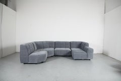 Divano modulare di metà secolo Hans Hopfer 'Castell', tessuto Knoll, cinque pezzi