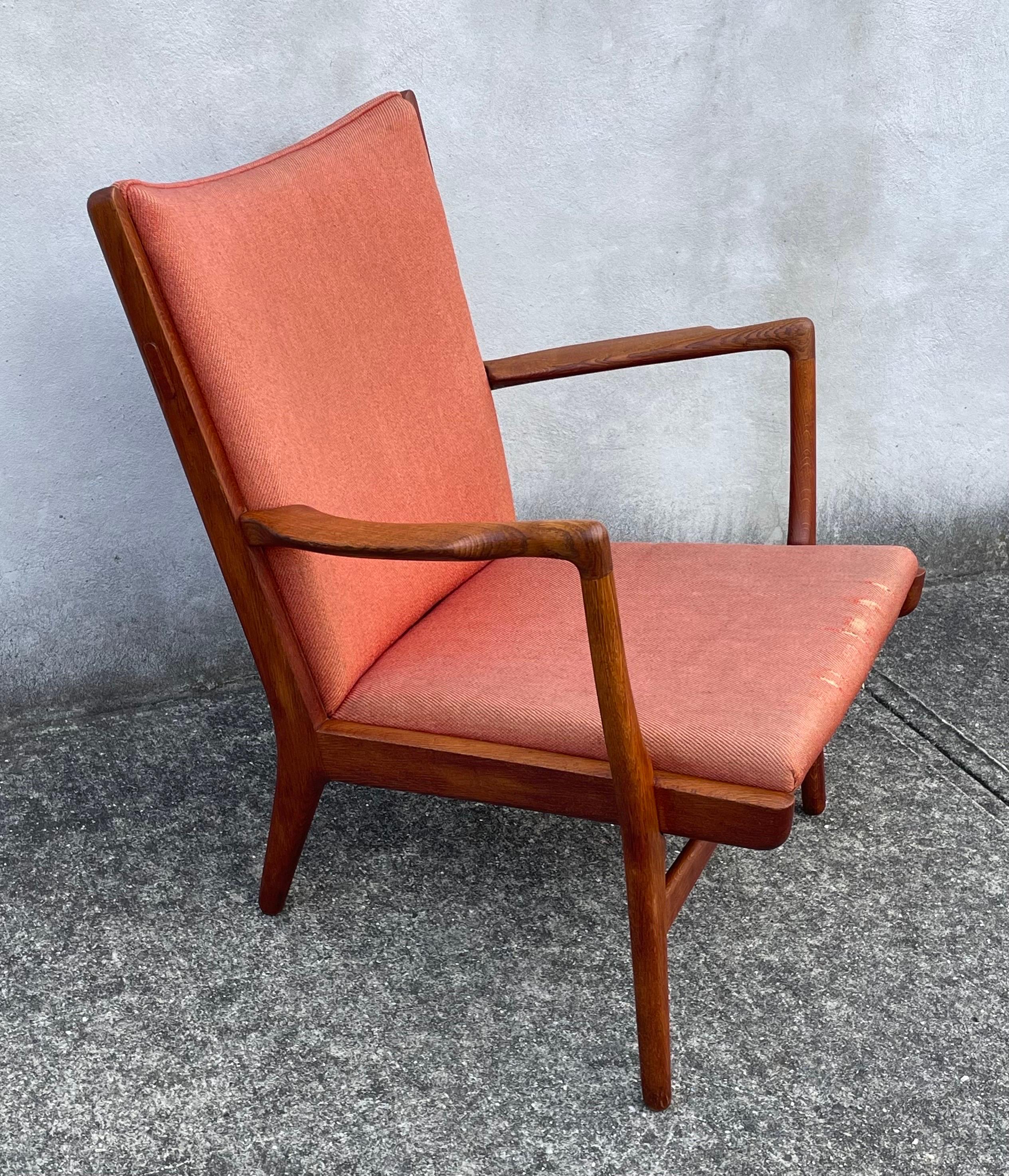 Mid-Century Modern Mid Century Hans J. Wegner AP16 Lounge Chair, Original Vintage Condition