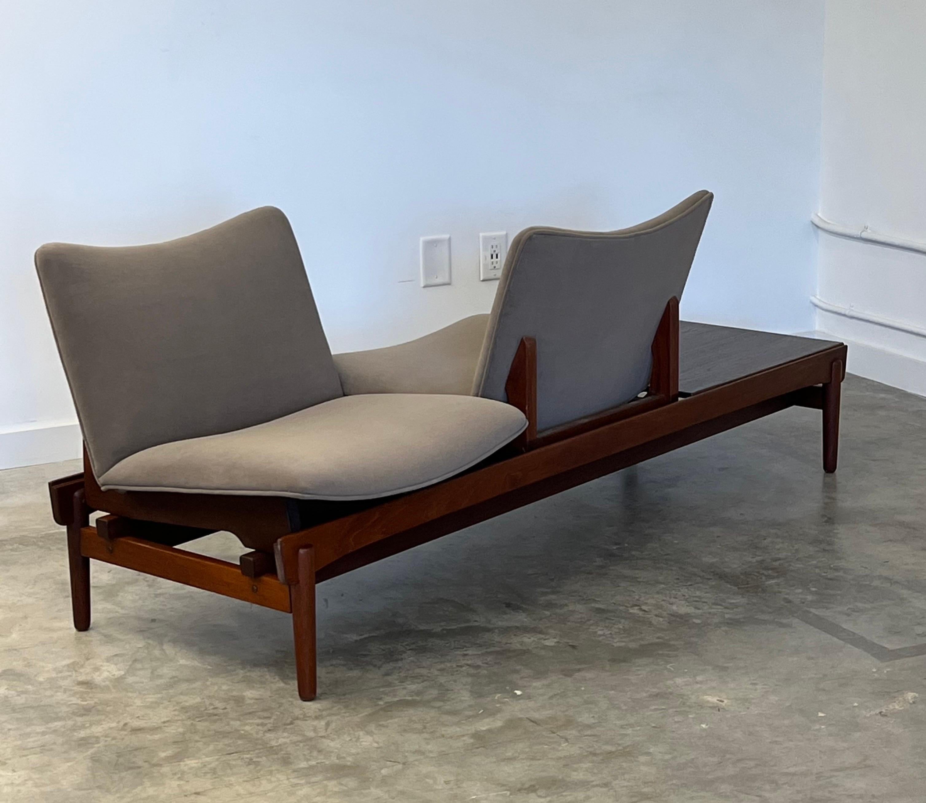 Danish Mid-Century, Hans Olsen for Bramin Møbler Modular Sofa Bench