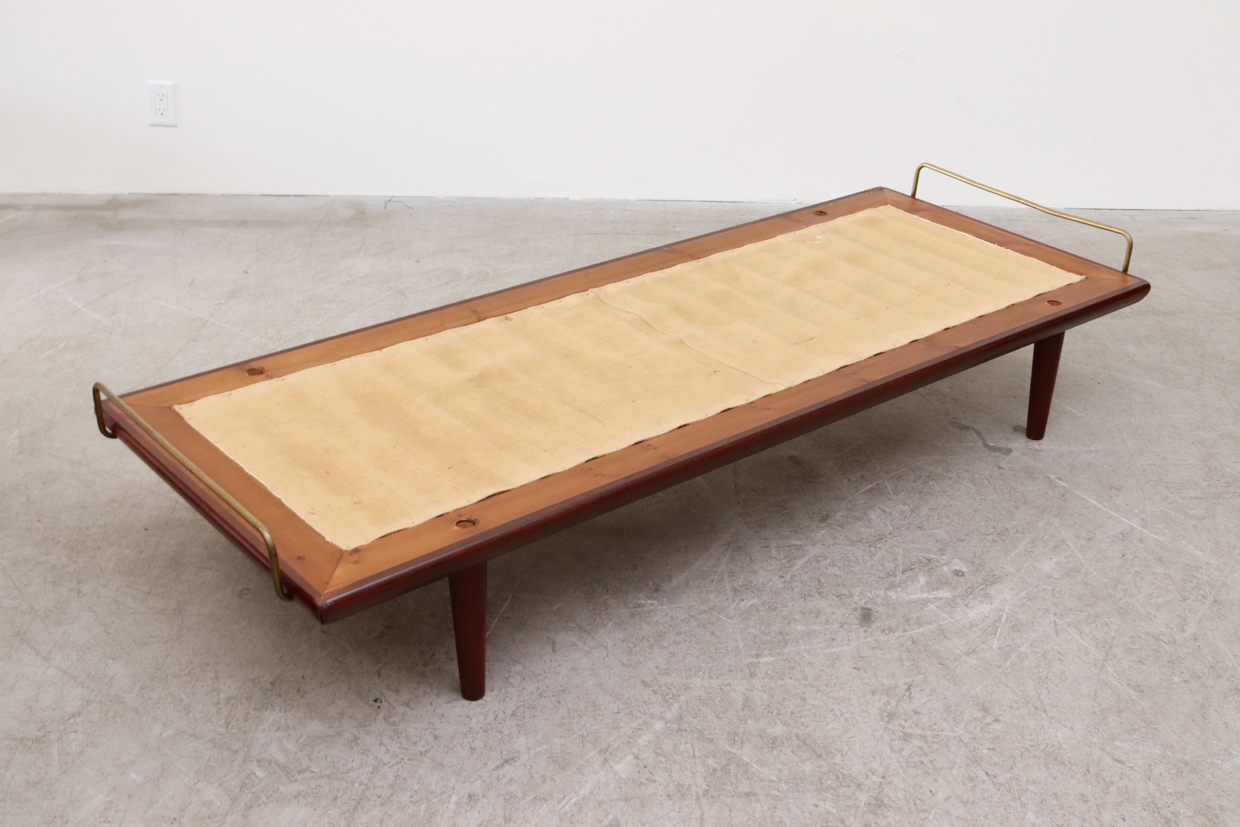 Mid-Century Hans Wegner Daybed Model GE 19 with Brass Rails 8